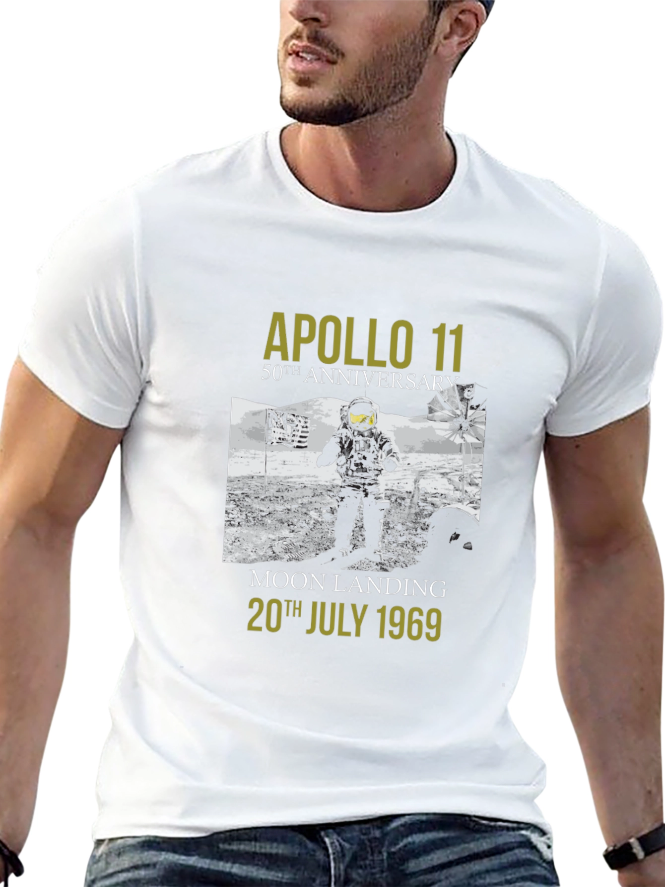 Apollo 11 50th Anniversary Moon Landing T-Shirt