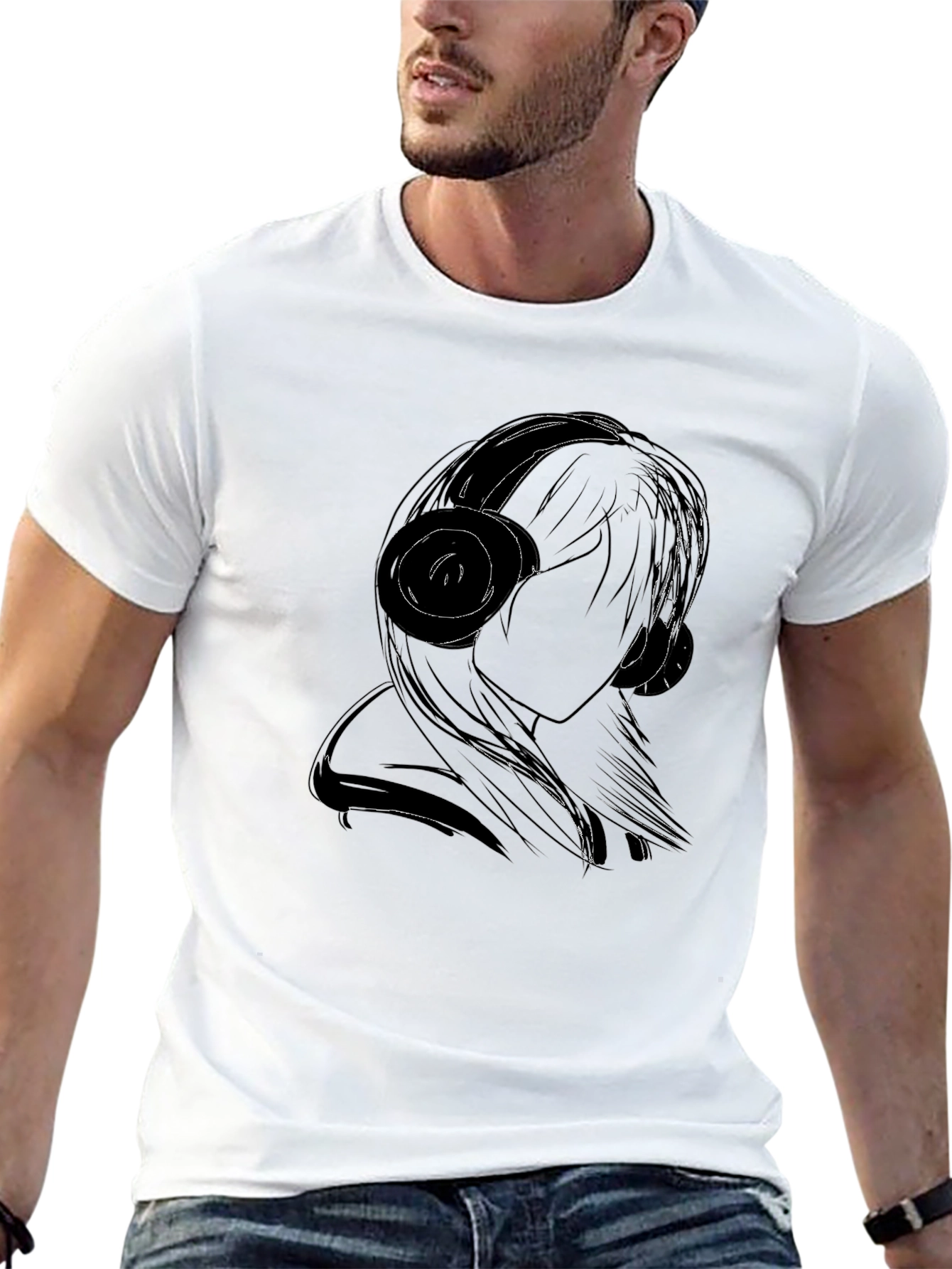 Silhouette Music Lover Tee