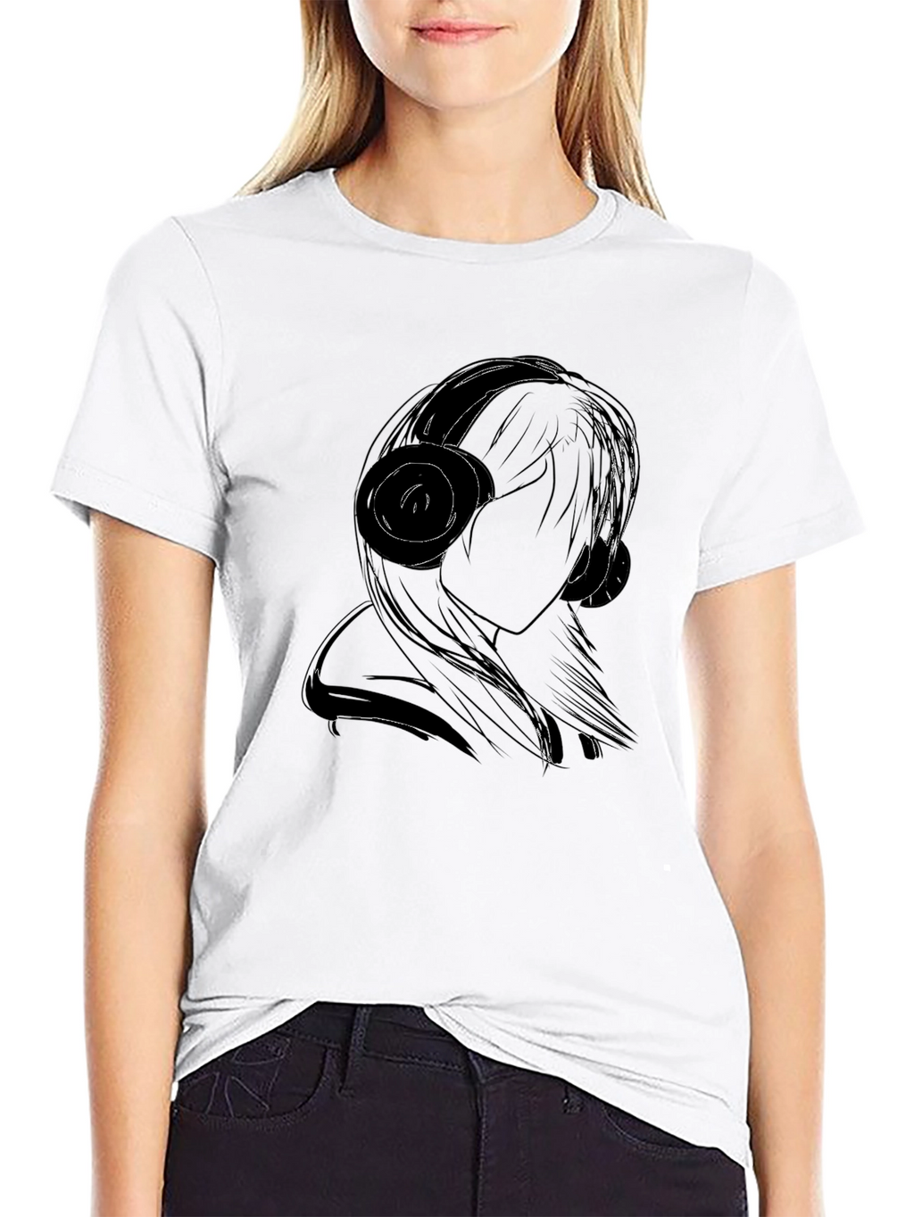 Silhouette Music Lover Tee