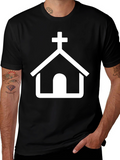 Church Graphic T-Shirt - Black