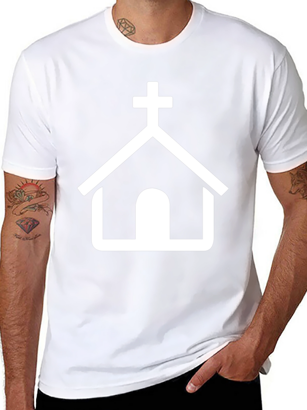 Church Graphic T-Shirt - Black