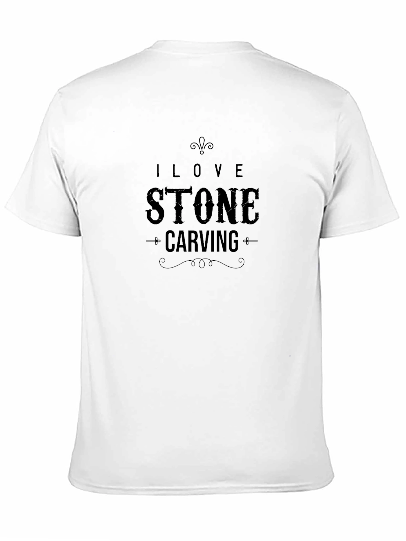 I Love Stone Carving T-Shirt - Black