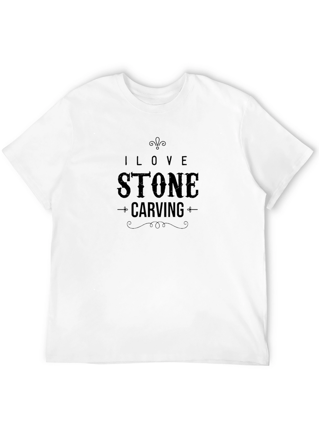 I Love Stone Carving T-Shirt - Black