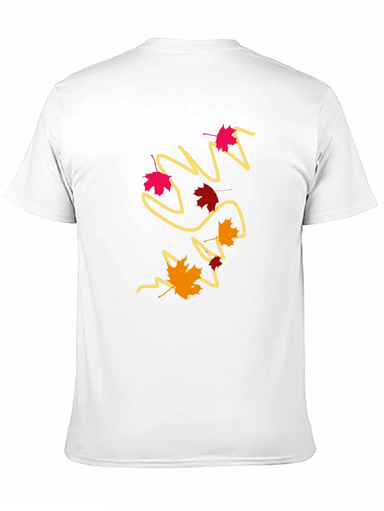 Autumn Leaves Graphic Tee - Modern Fall Style
