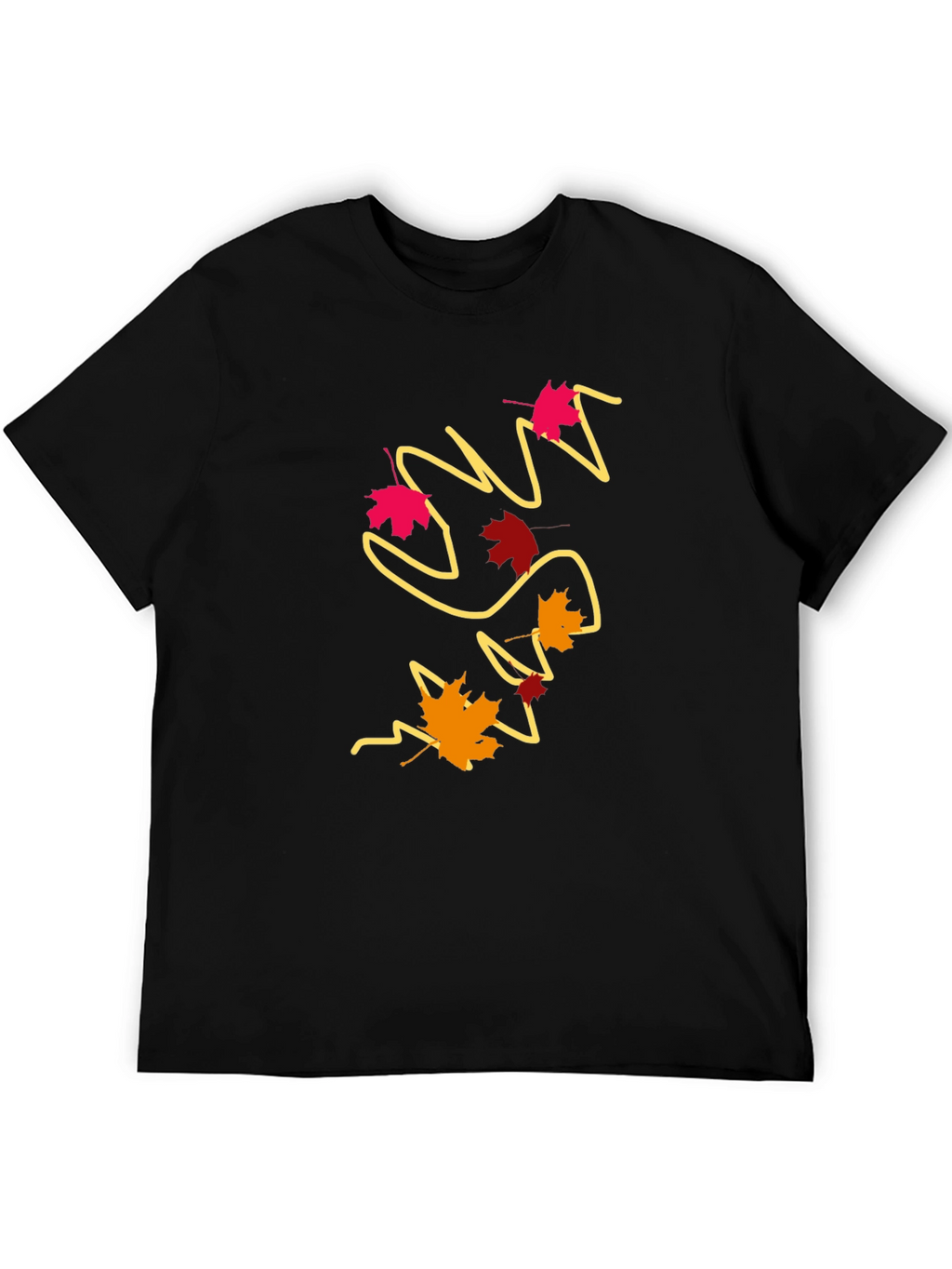 Autumn Leaves Graphic Tee - Modern Fall Style