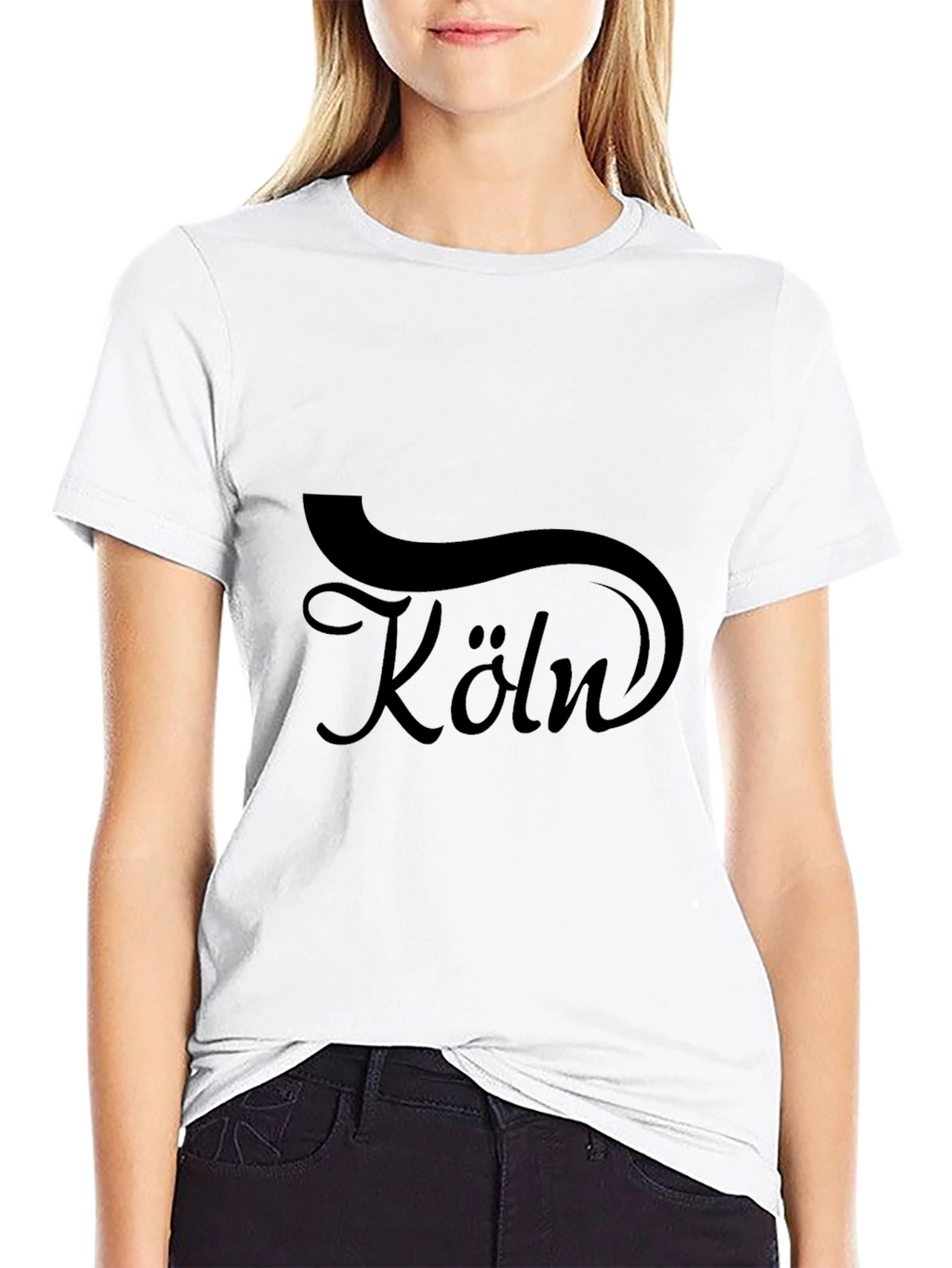 Köln Graphic Black T-Shirt - Stylish German City Design