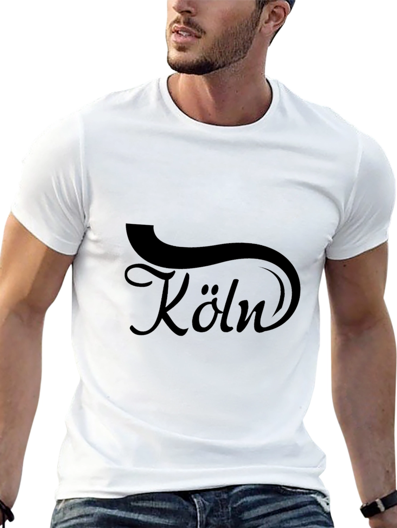 Köln Graphic Black T-Shirt - Stylish German City Design