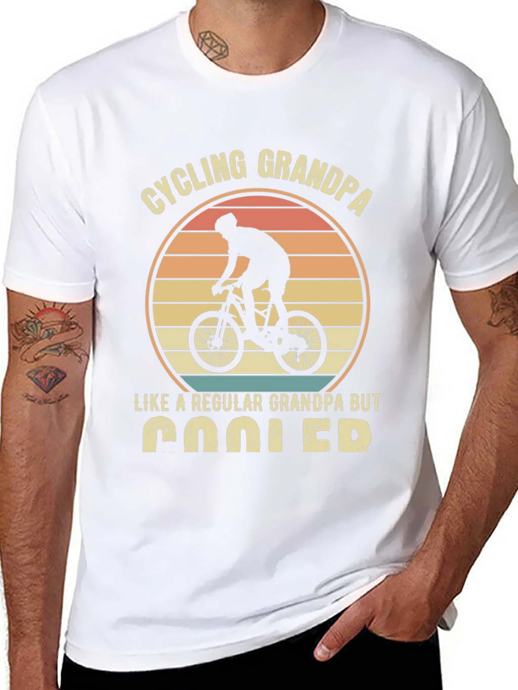 Cycling Grandpa T-Shirt - Regular Grandpa But Cooler!