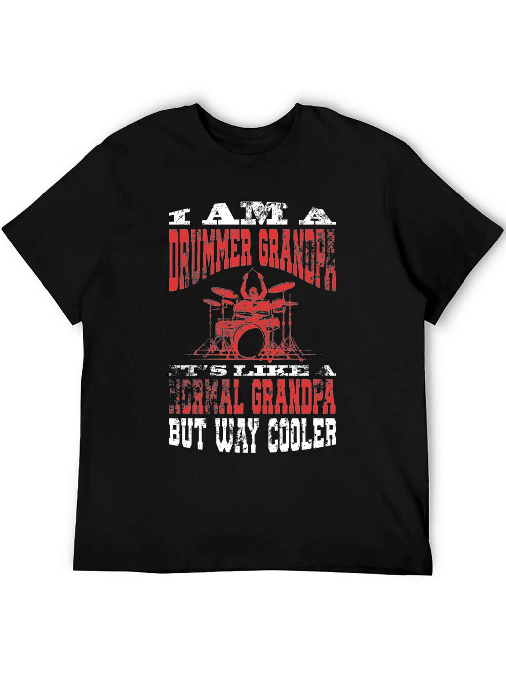 Drummer Grandpa T-Shirt - Cool Graphic Tee
