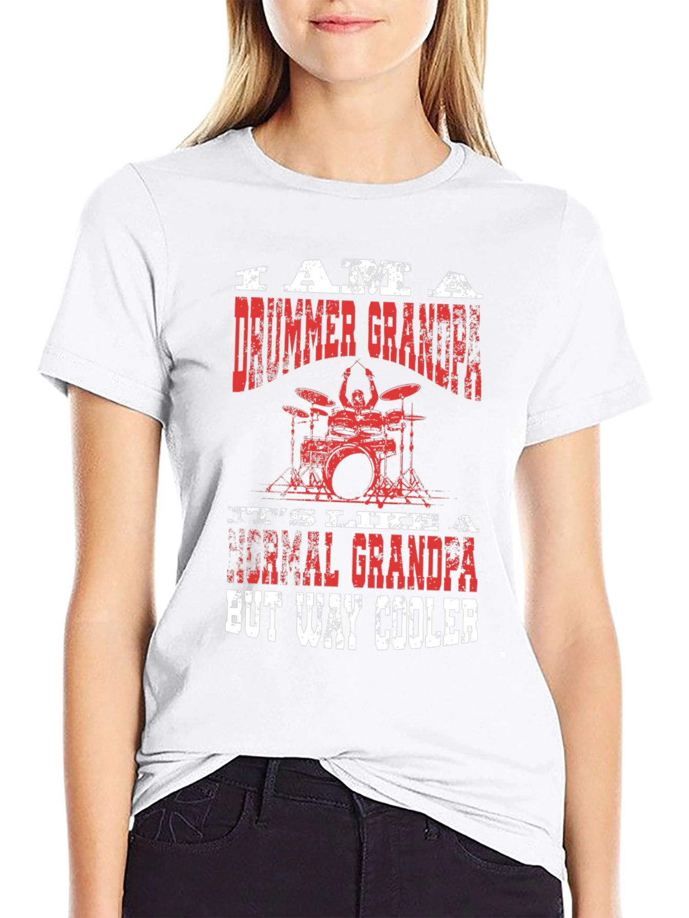 Drummer Grandpa T-Shirt - Cool Graphic Tee