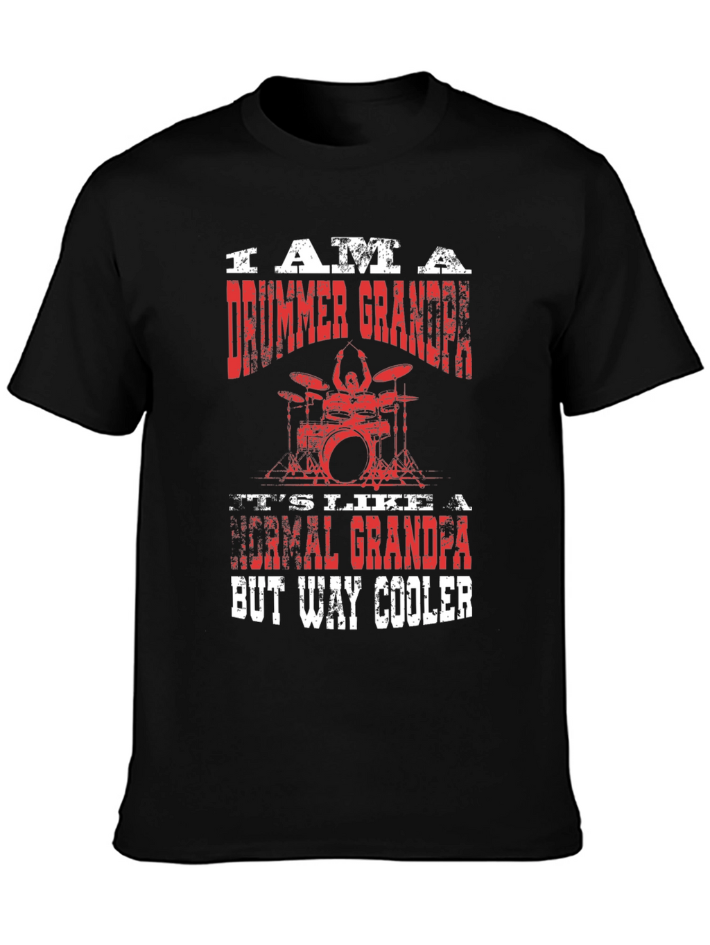 Drummer Grandpa T-Shirt - Cool Graphic Tee