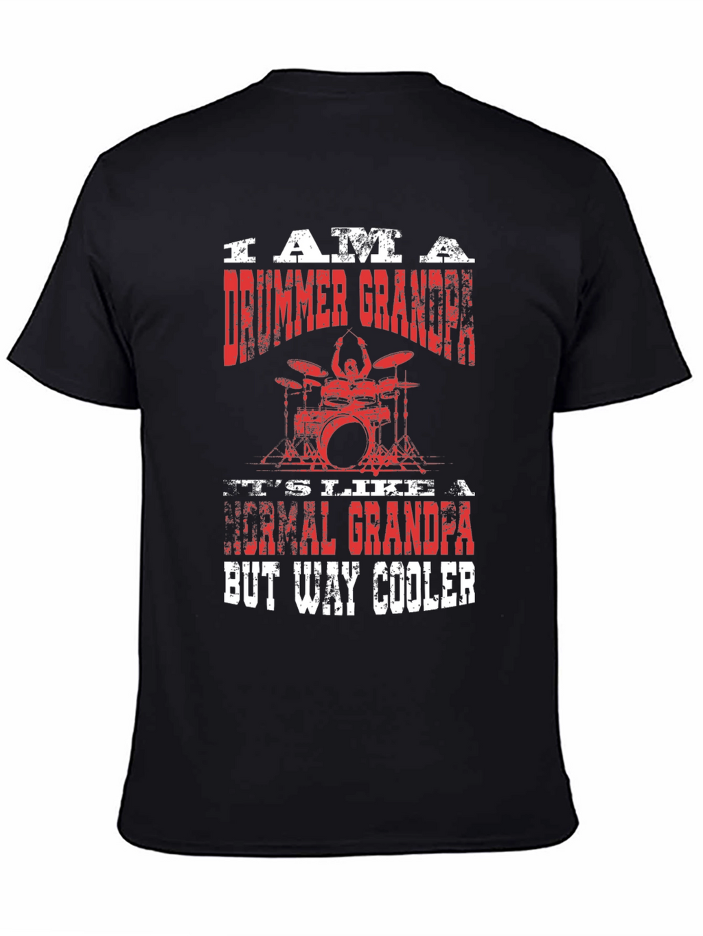 Drummer Grandpa T-Shirt - Cool Graphic Tee