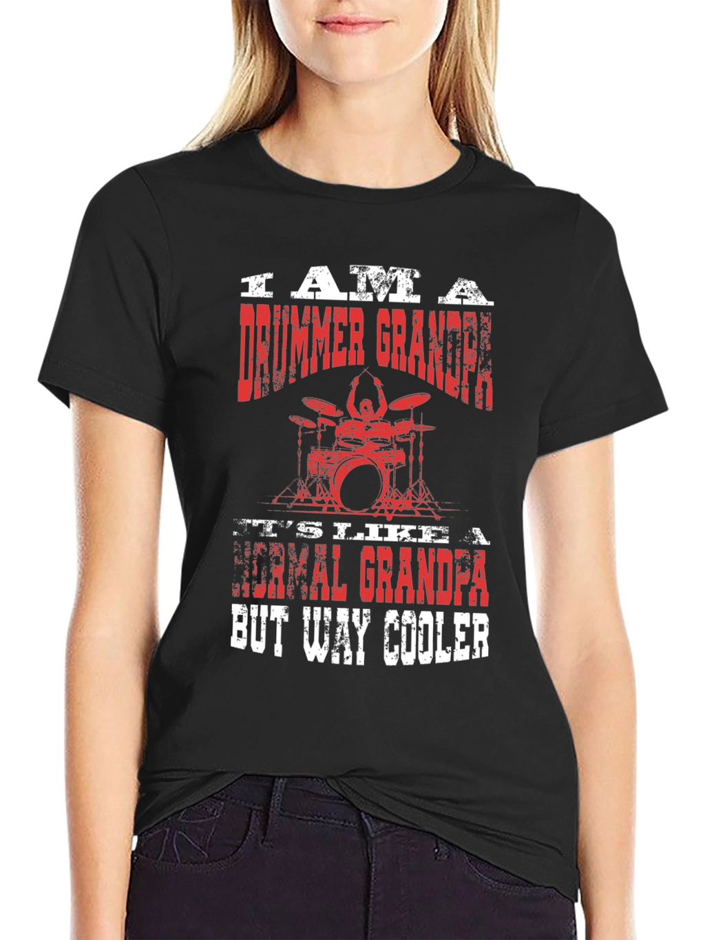 Drummer Grandpa T-Shirt - Cool Graphic Tee