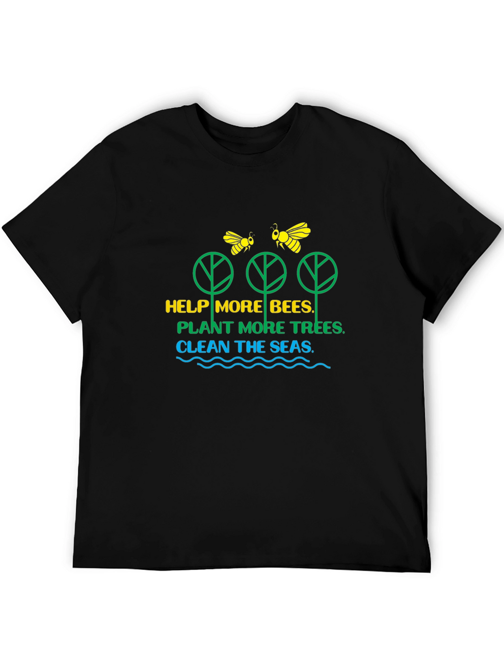 Eco-Friendly Bee & Tree Graphic Tee