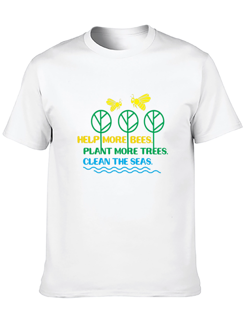 Eco-Friendly Bee & Tree Graphic Tee