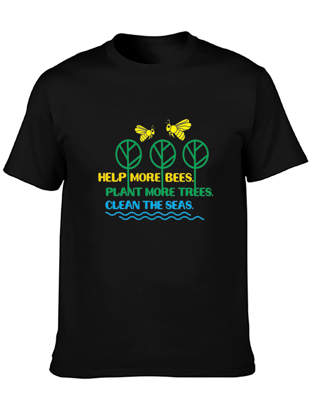 Eco-Friendly Bee & Tree Graphic Tee