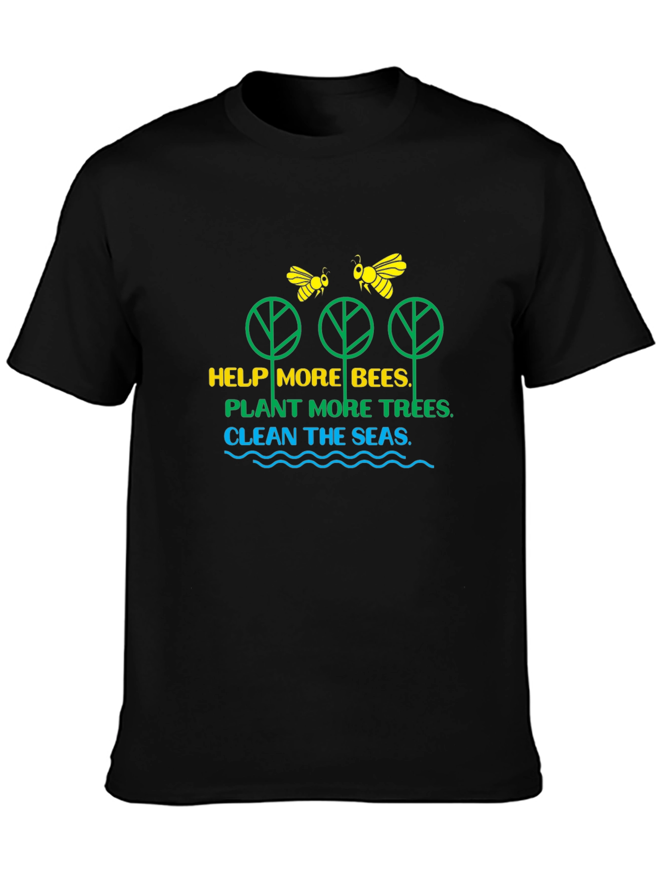 Eco-Friendly Bee & Tree Graphic Tee