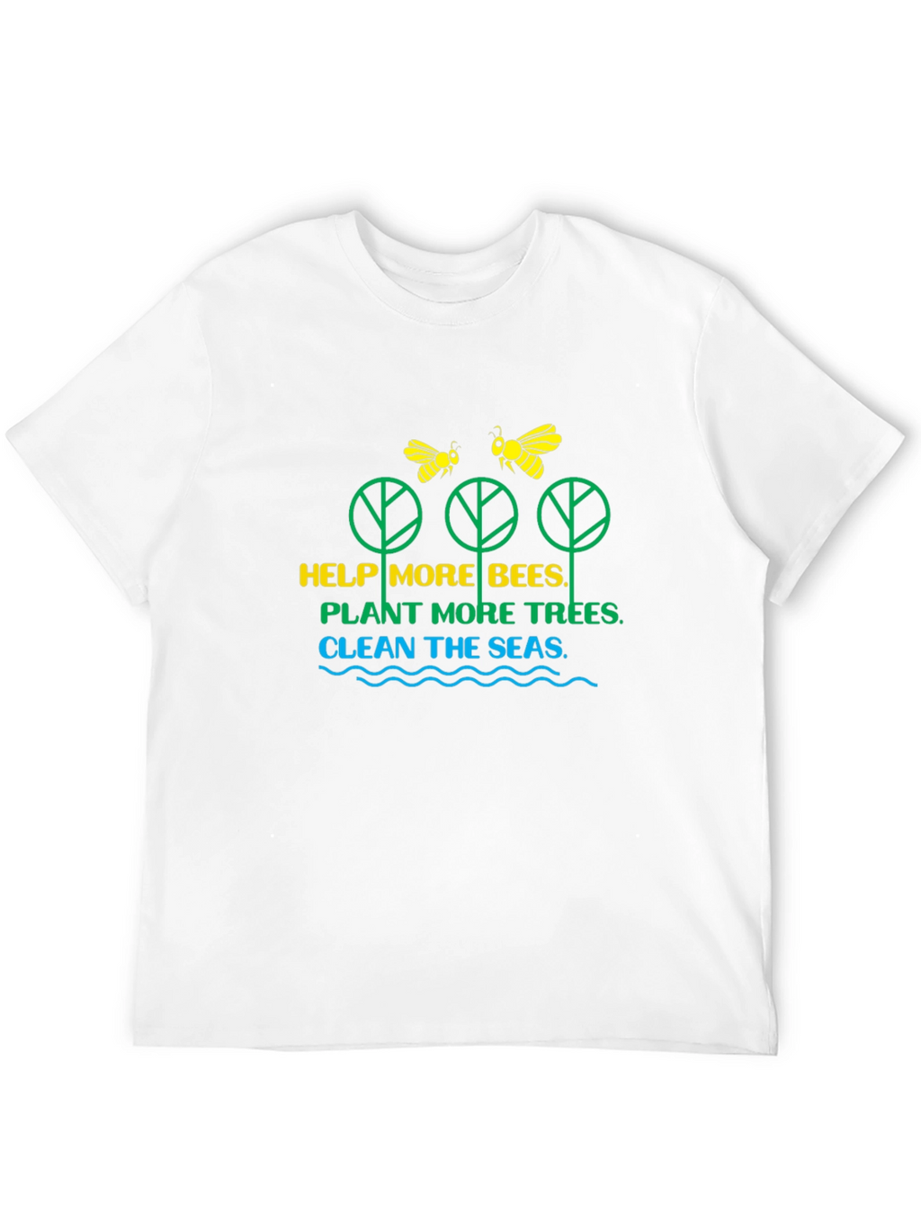 Eco-Friendly Bee & Tree Graphic Tee