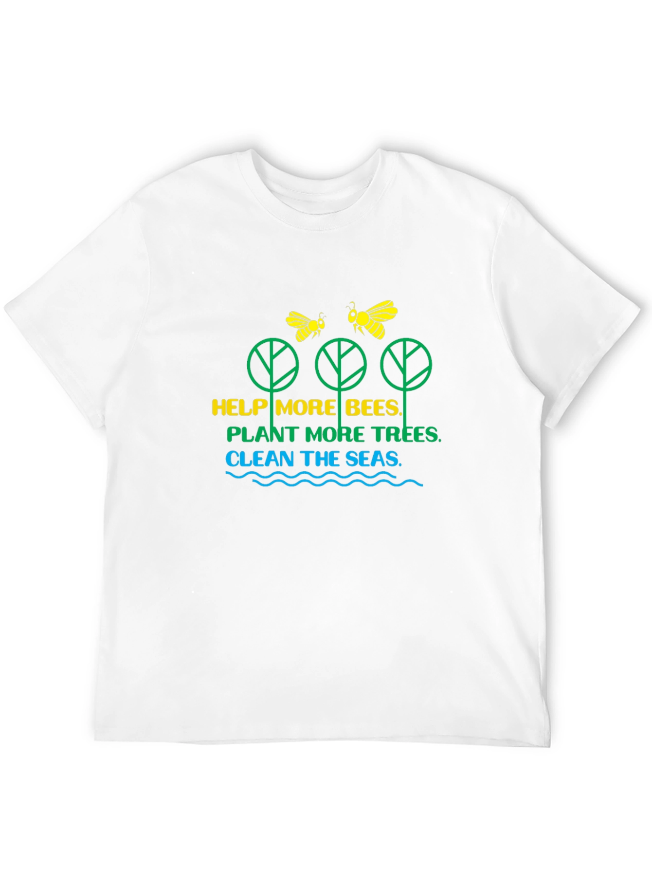 Eco-Friendly Bee & Tree Graphic Tee