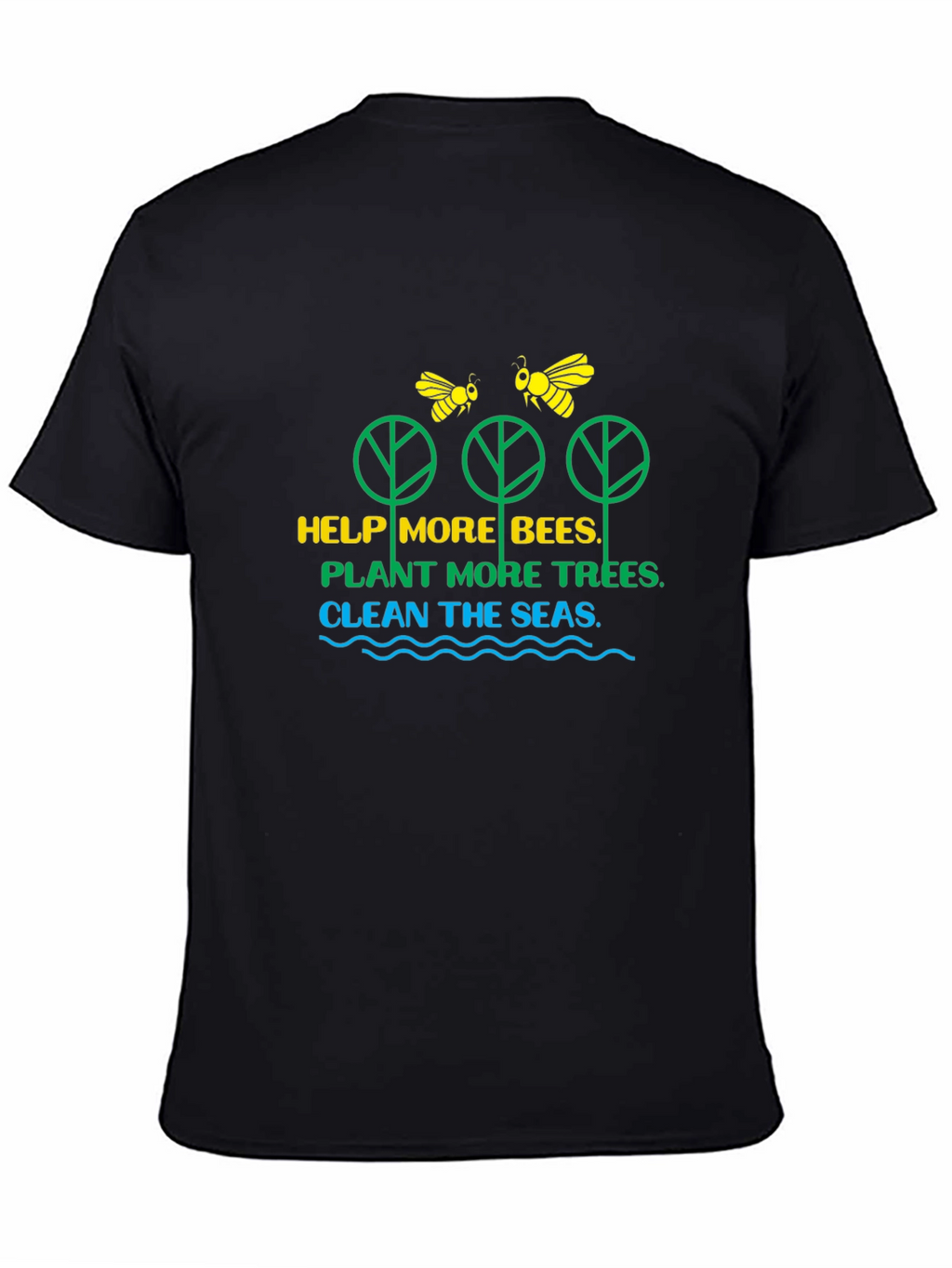 Eco-Friendly Bee & Tree Graphic Tee