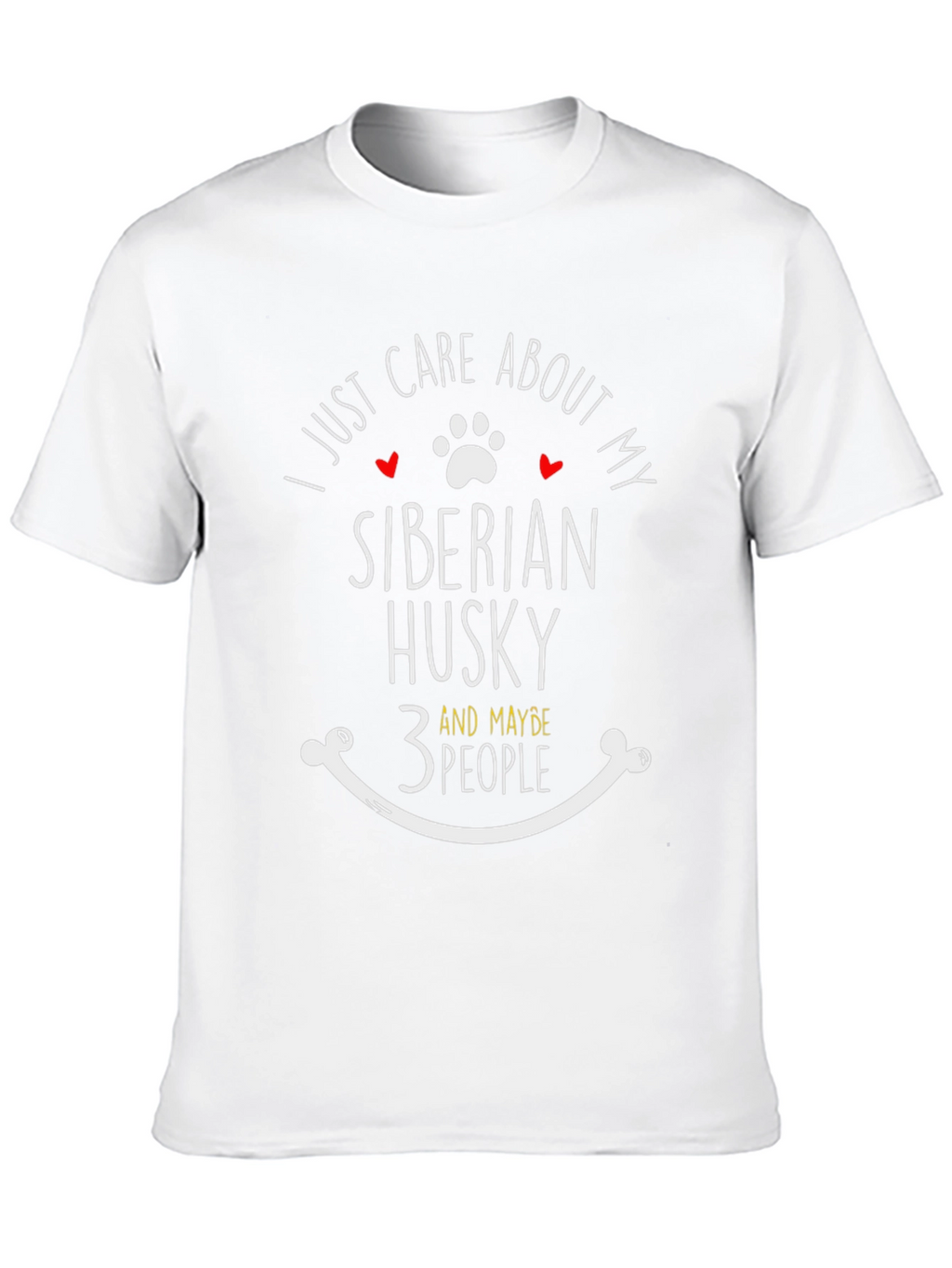 Siberian Husky Lover T-Shirt - Care About My Dog