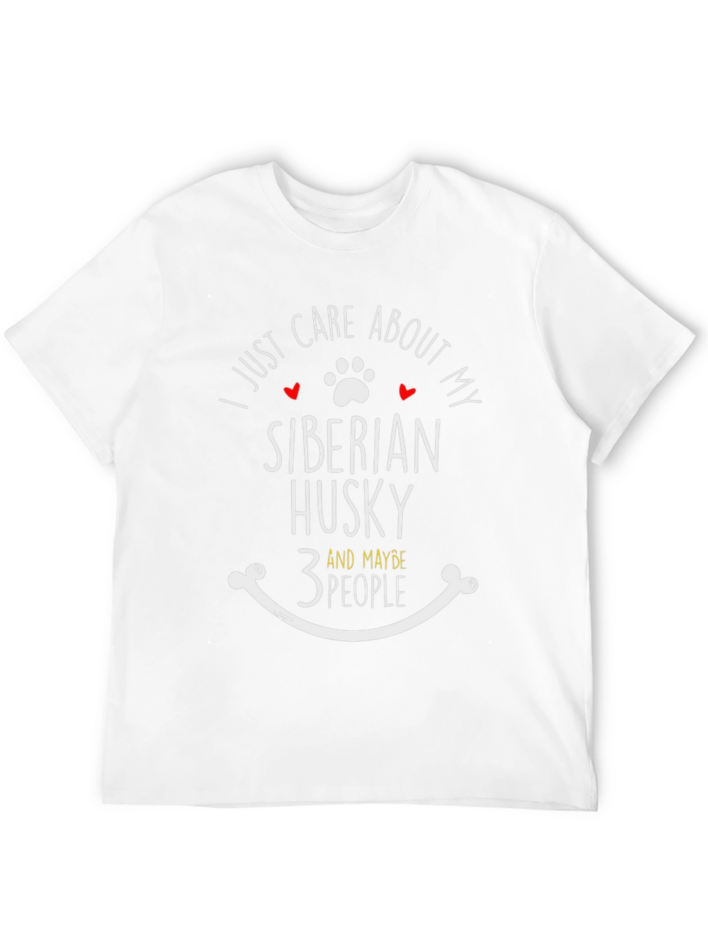 Siberian Husky Lover T-Shirt - Care About My Dog