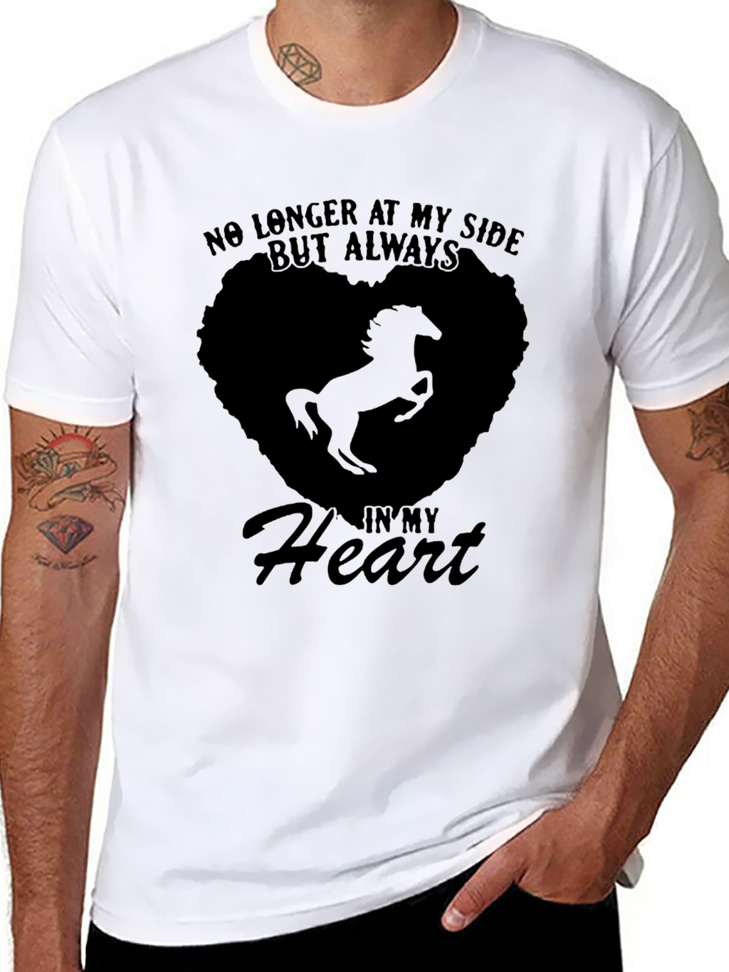 Horse Memorial T-Shirt: Always in My Heart