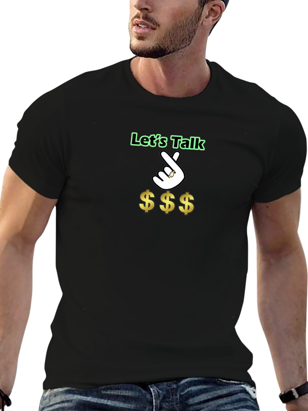 Lets Talk Money T-Shirt - Funny Casual Tee