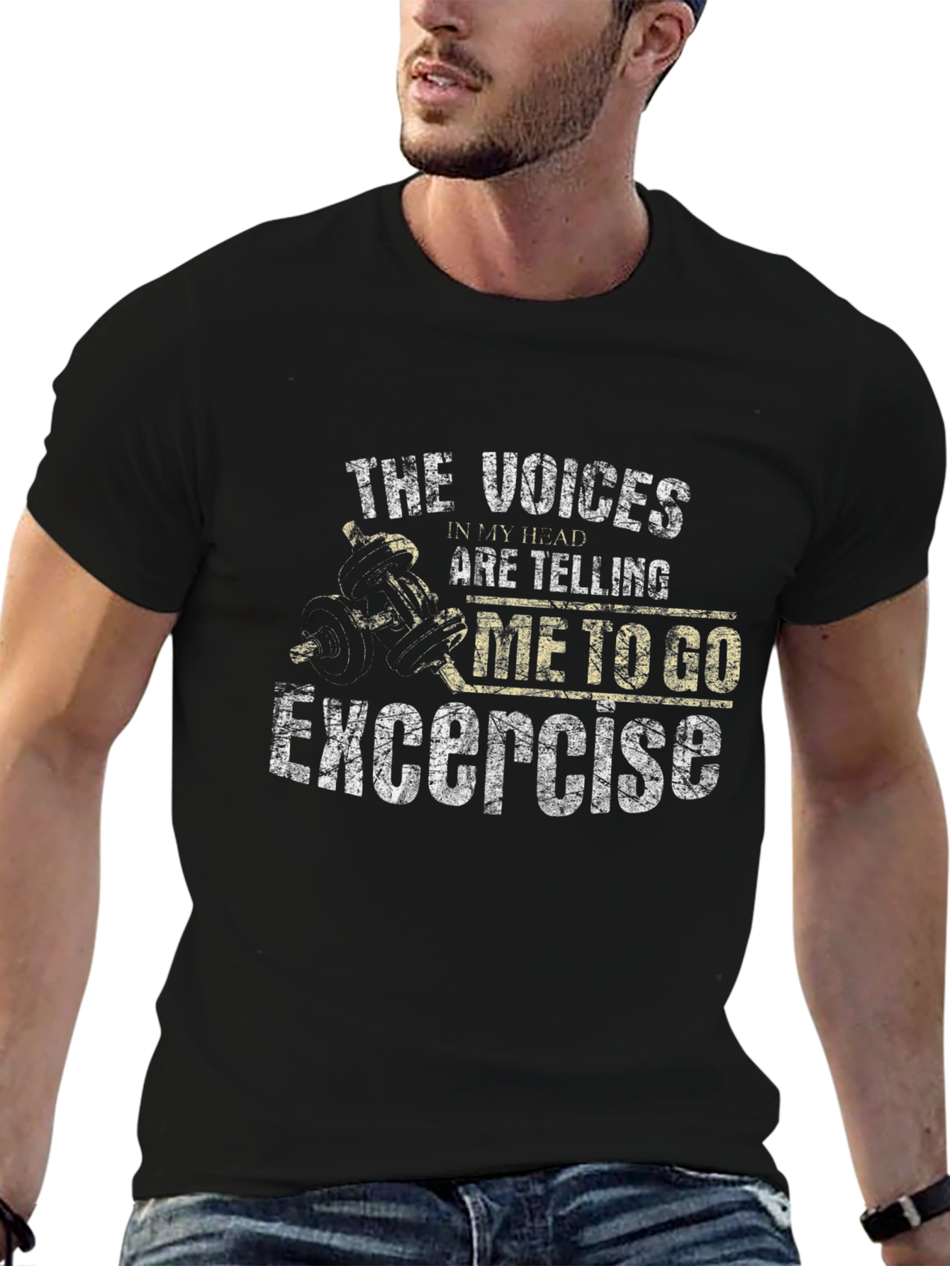 Exercise Motivation T-Shirt - The Voices In My Head