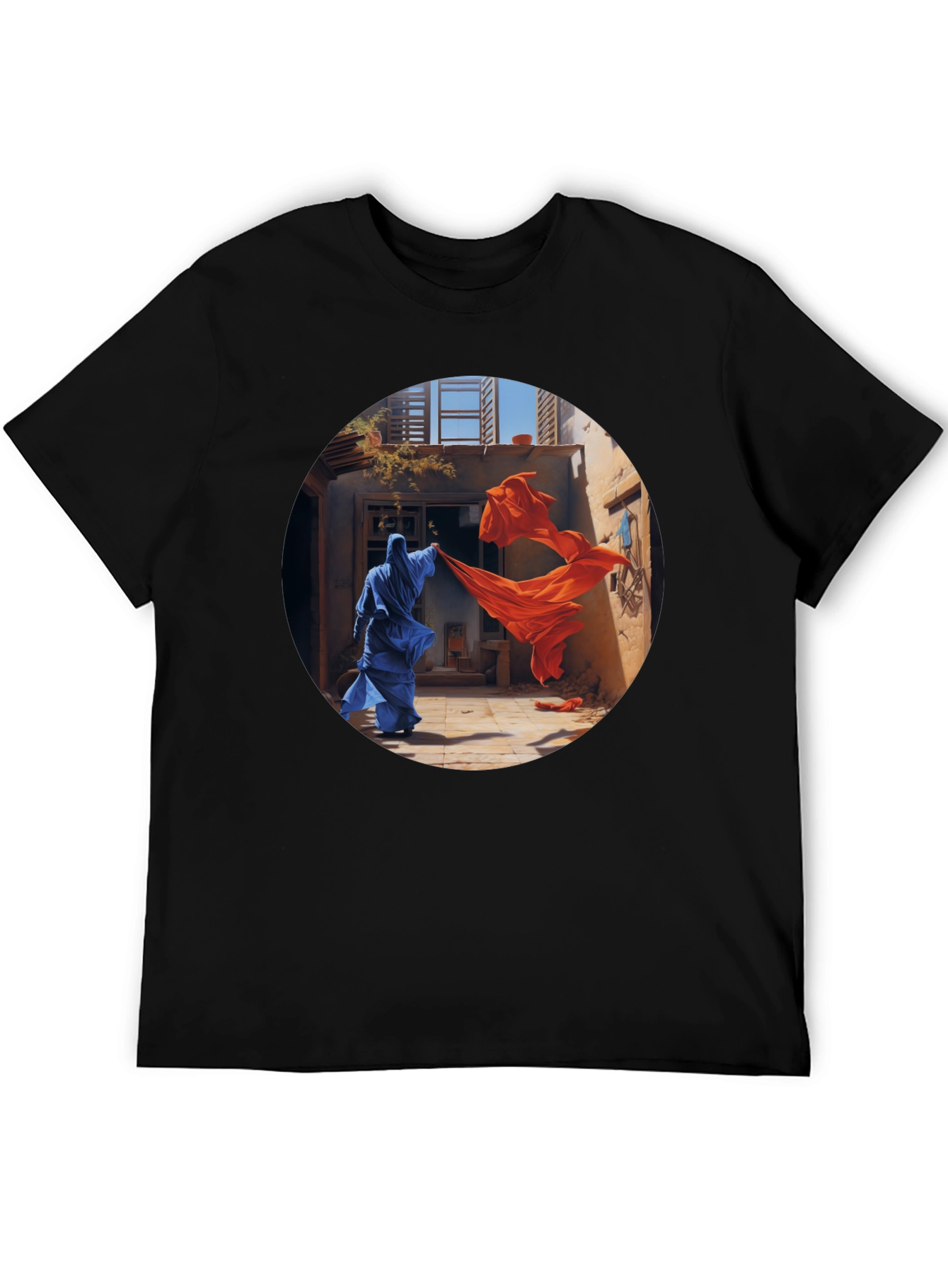 Abstract Art Graphic T-Shirt - Vibrant Colors Unique Design