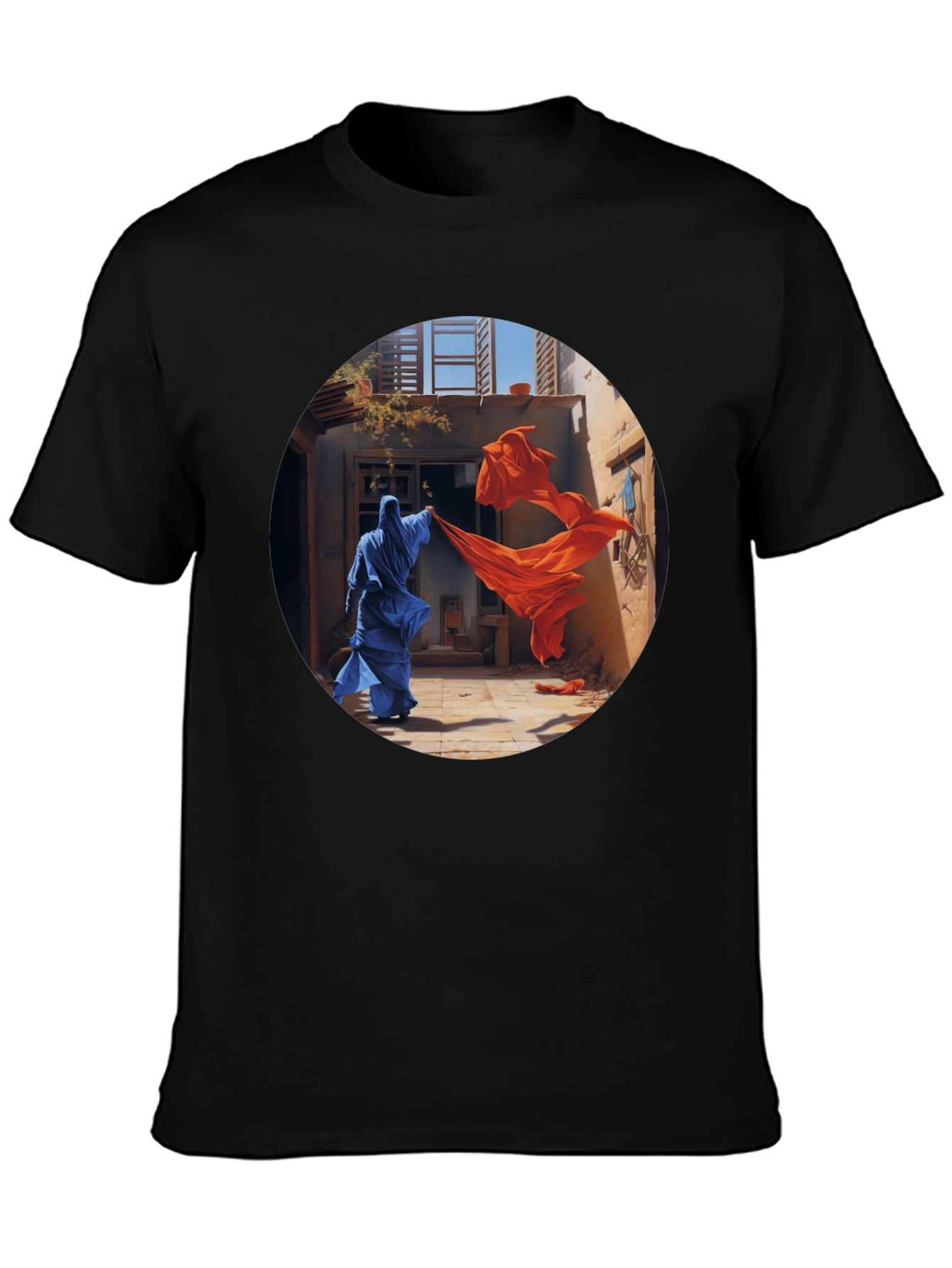 Abstract Art Graphic T-Shirt - Vibrant Colors Unique Design