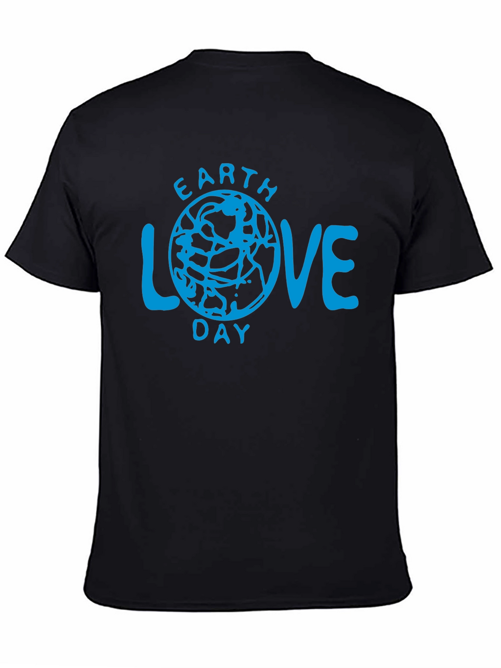 Earth Love Day Graphic T-Shirt - Black