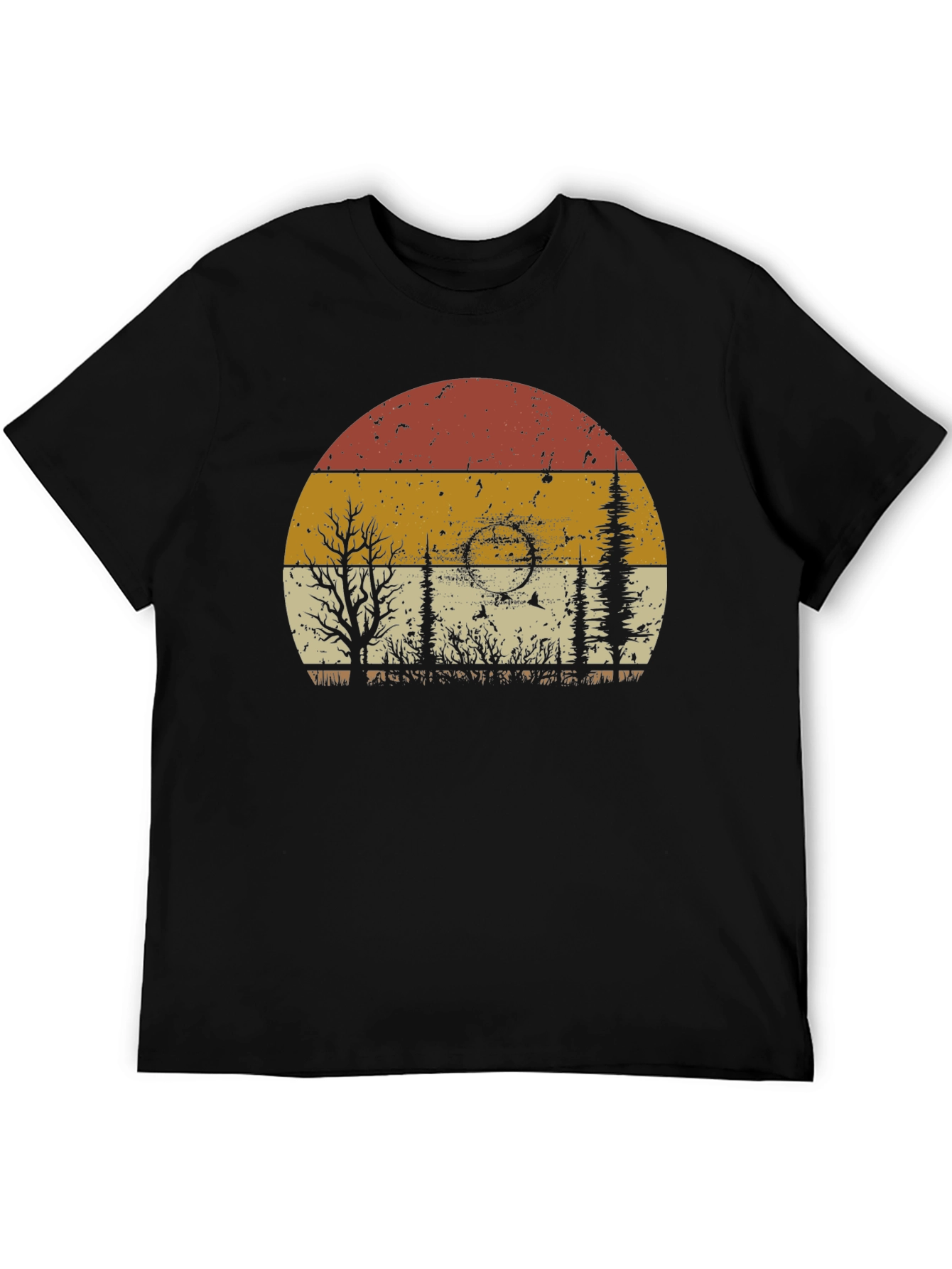 Retro Sunset Nature Graphic T-Shirt