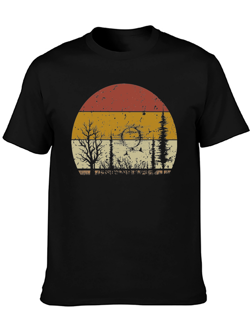Retro Sunset Nature Graphic T-Shirt