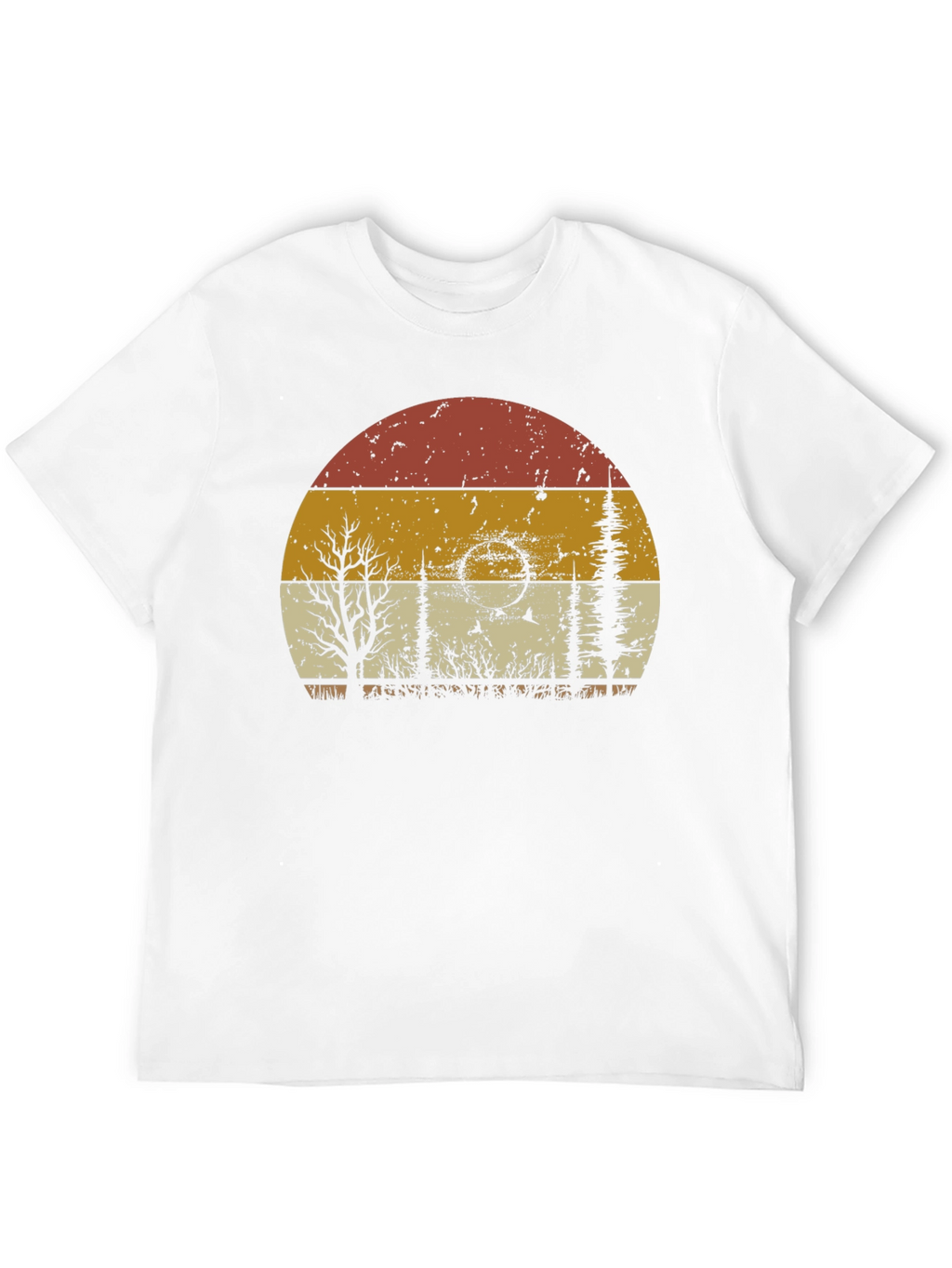Retro Sunset Nature Graphic T-Shirt