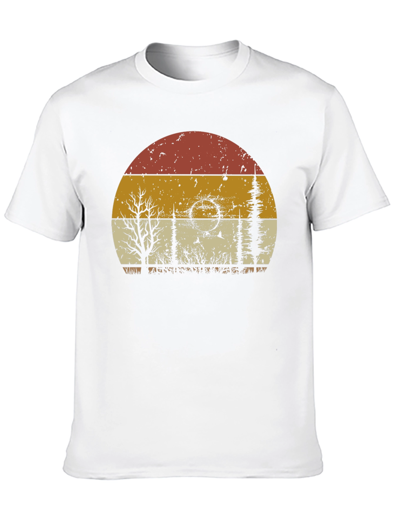 Retro Sunset Nature Graphic T-Shirt