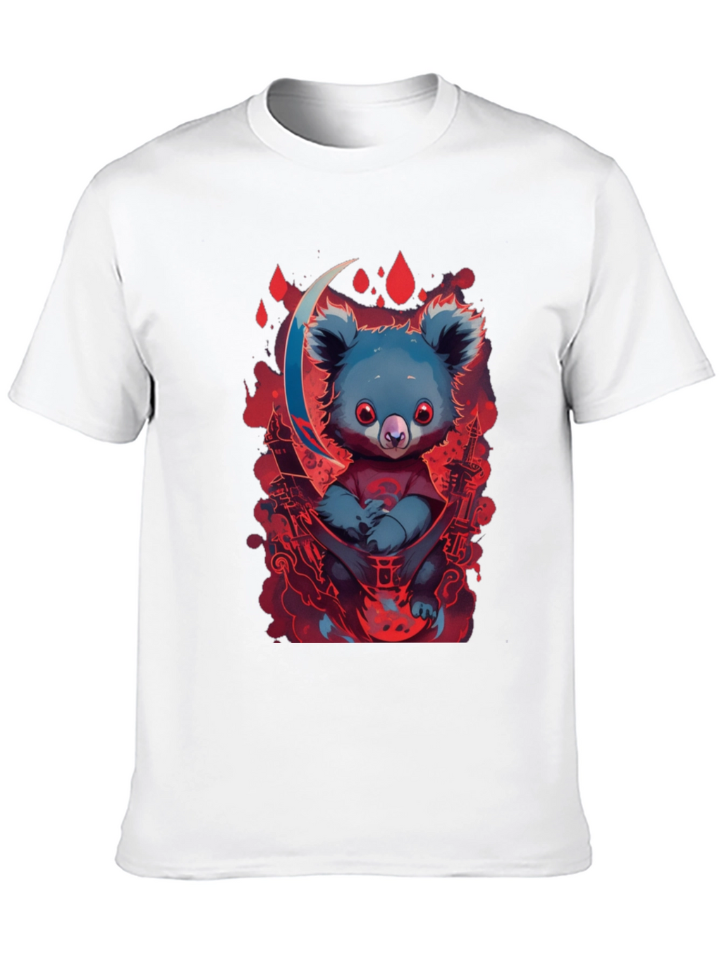 Koala Moon Graphic Tee - Unique Cartoon Animal Design