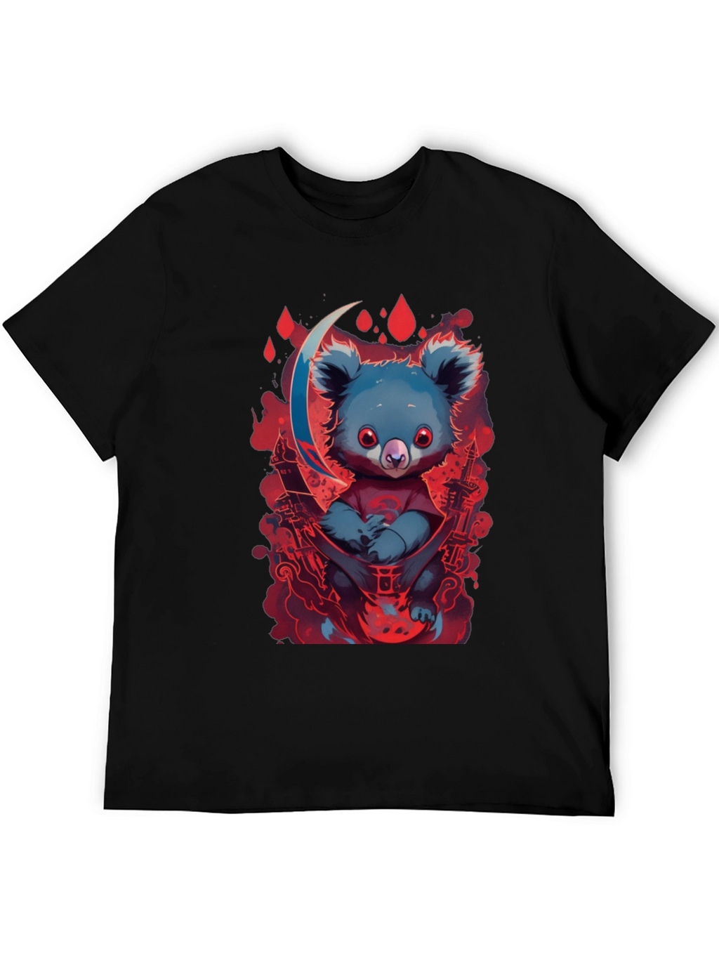 Koala Moon Graphic Tee - Unique Cartoon Animal Design