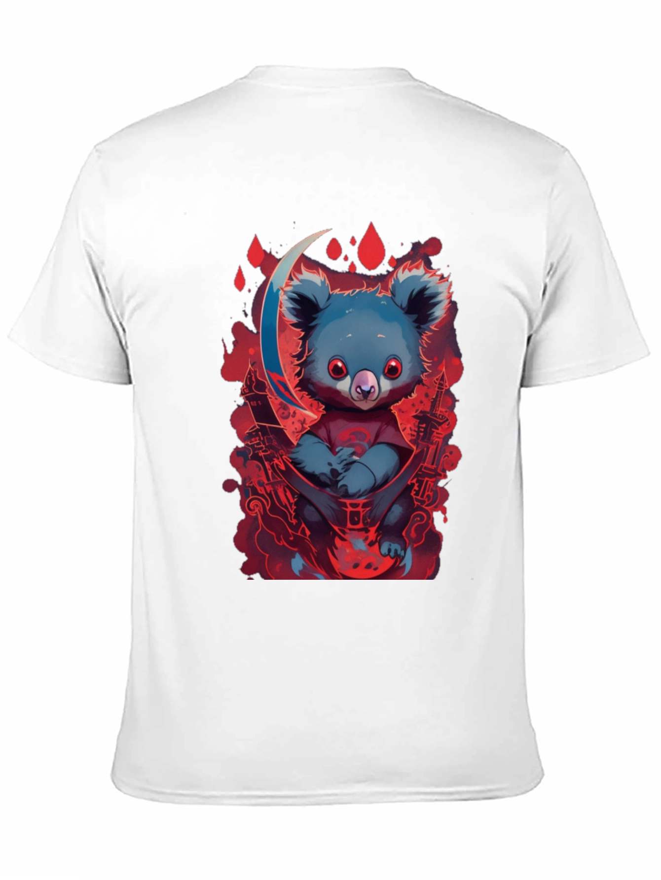 Koala Moon Graphic Tee - Unique Cartoon Animal Design