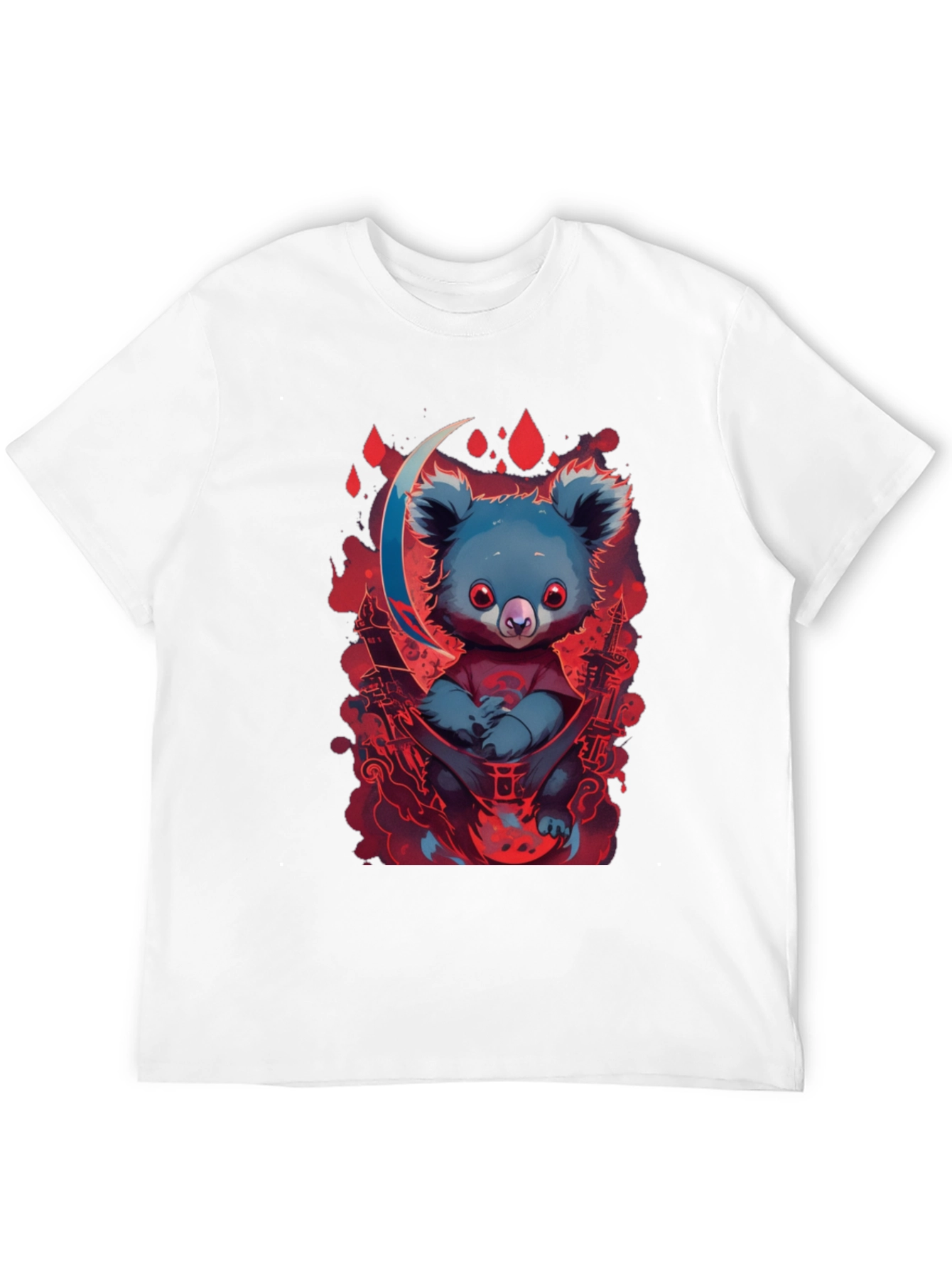 Koala Moon Graphic Tee - Unique Cartoon Animal Design