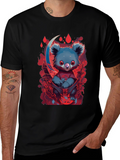Koala Moon Graphic Tee - Unique Cartoon Animal Design