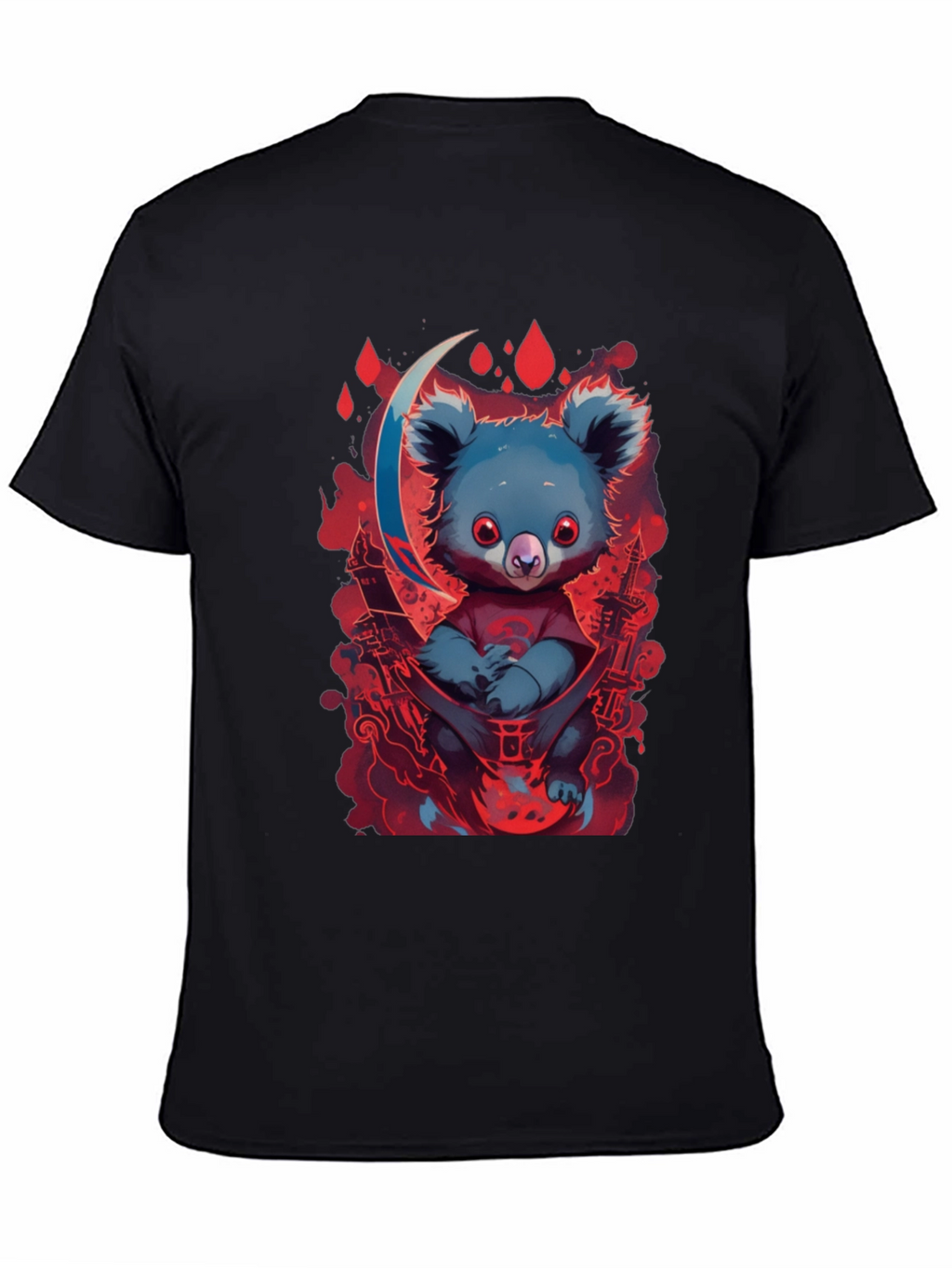 Koala Moon Graphic Tee - Unique Cartoon Animal Design
