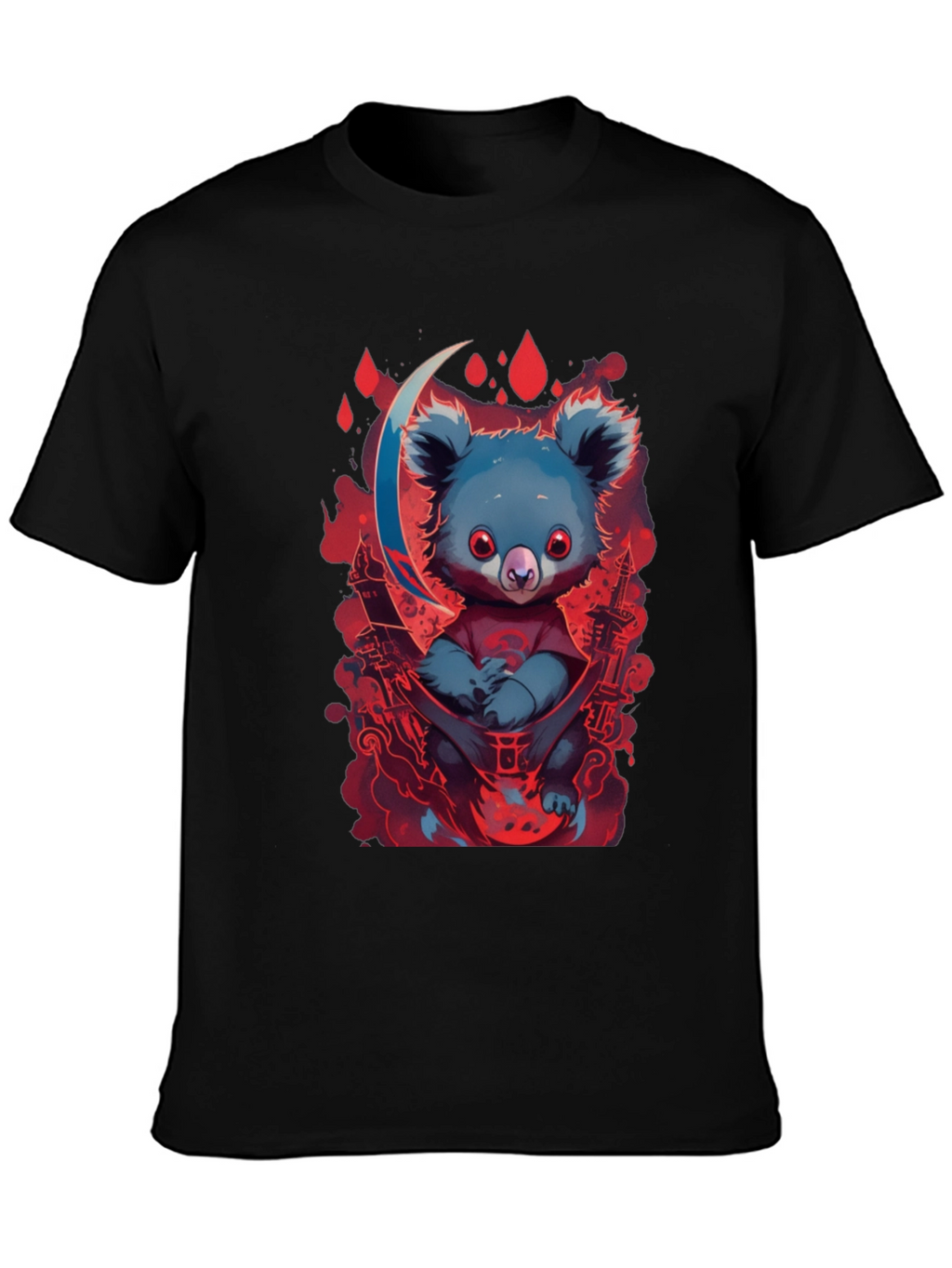 Koala Moon Graphic Tee - Unique Cartoon Animal Design