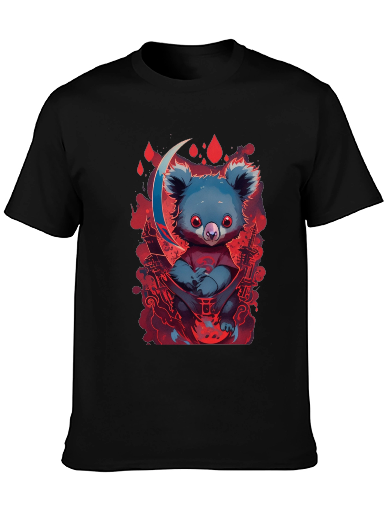 Koala Moon Graphic Tee - Unique Cartoon Animal Design