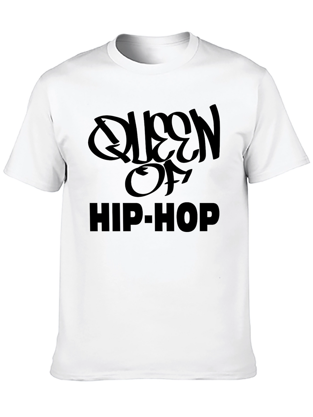 Queen of Hip Hop Black Graphic T-Shirt