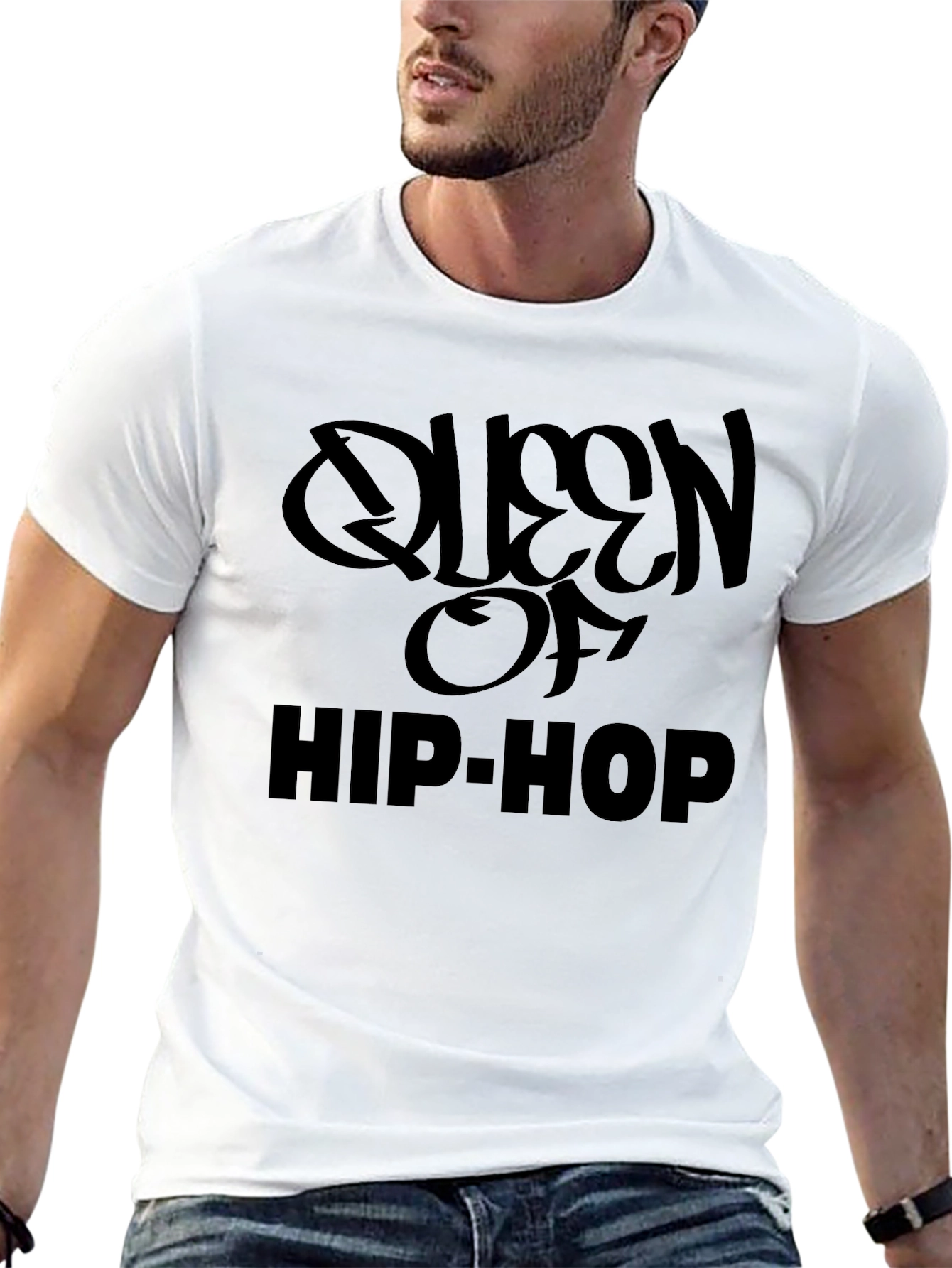 Queen of Hip Hop Black Graphic T-Shirt