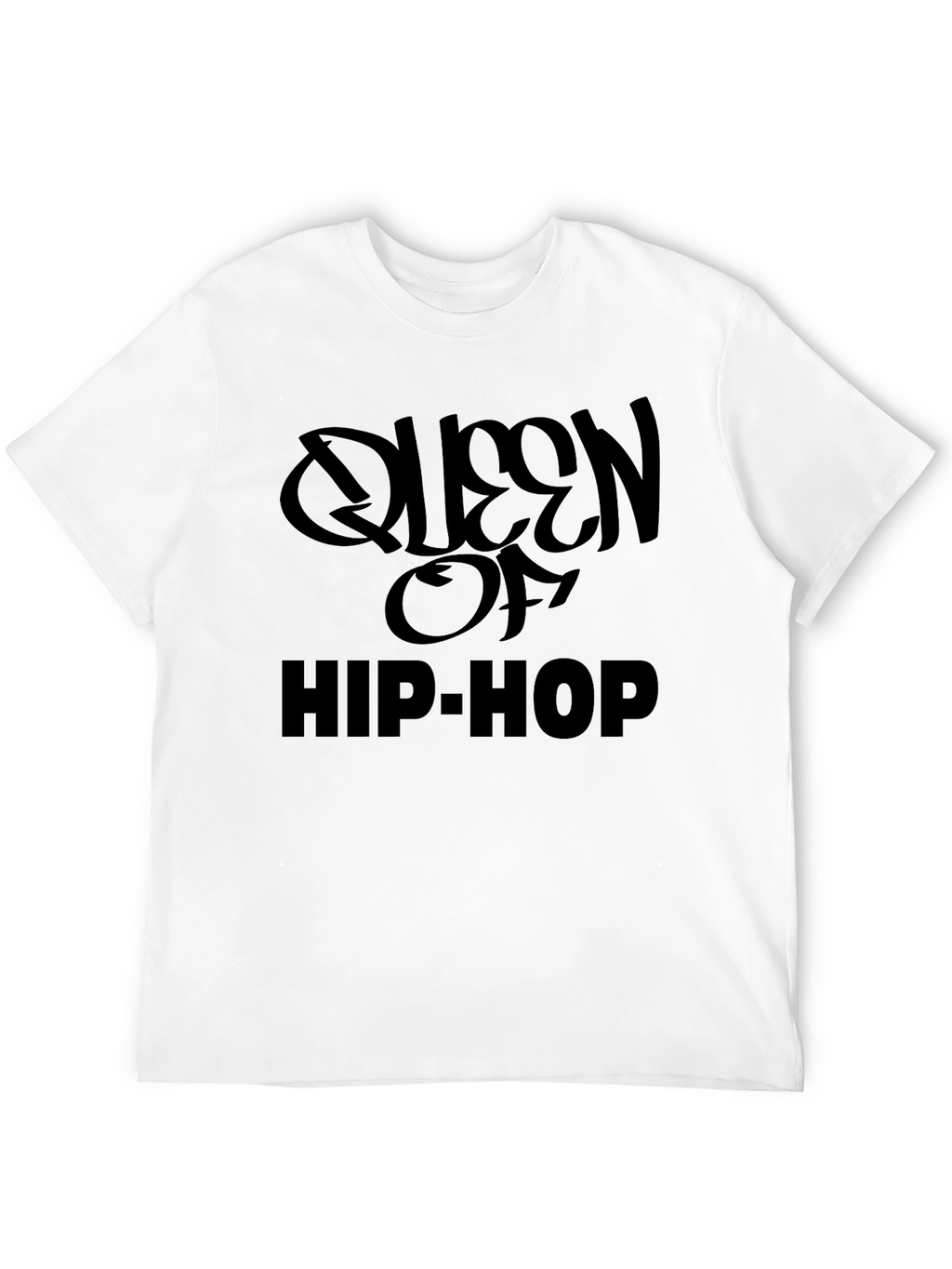 Queen of Hip Hop Black Graphic T-Shirt