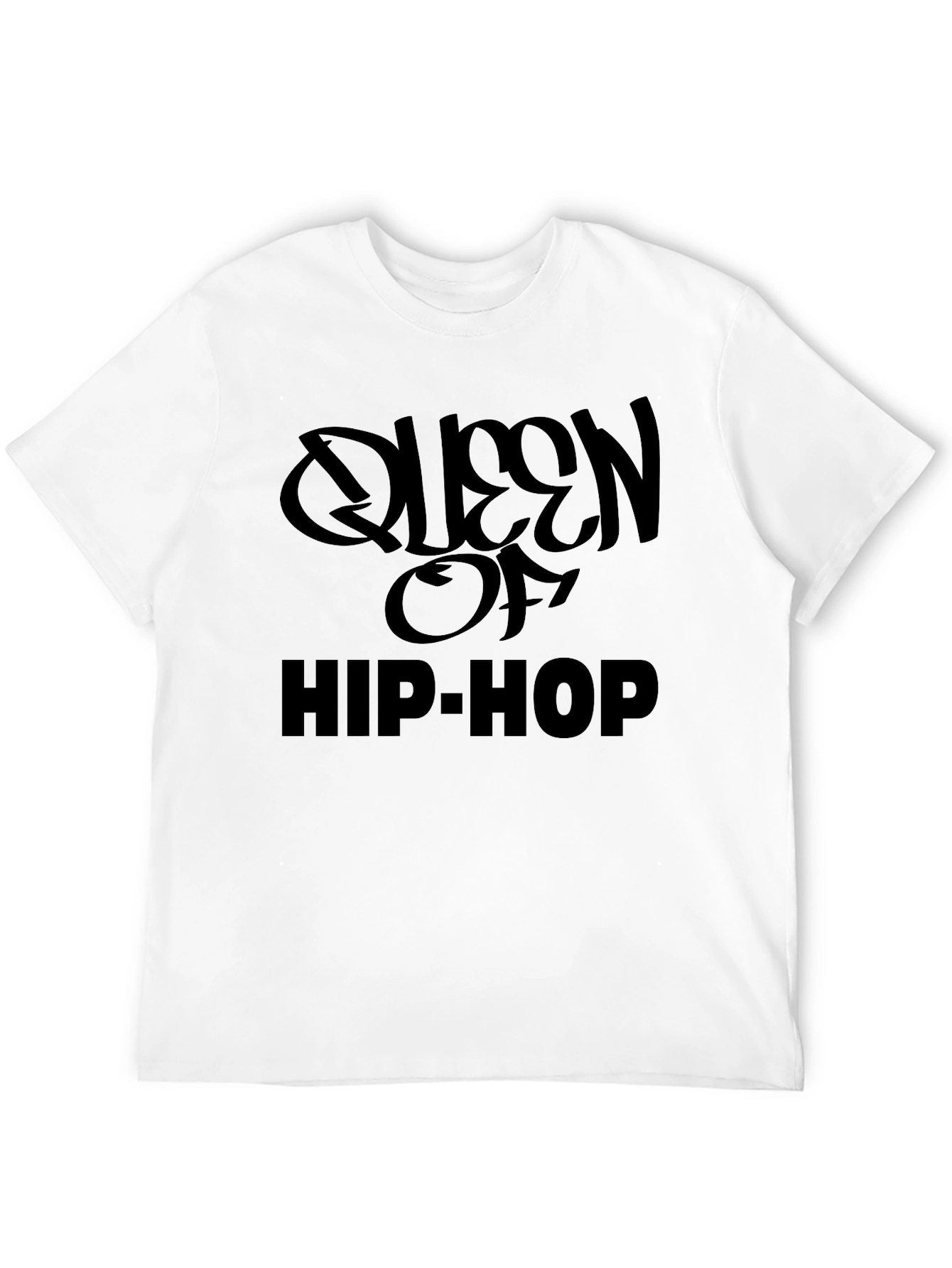 Queen of Hip Hop Black Graphic T-Shirt