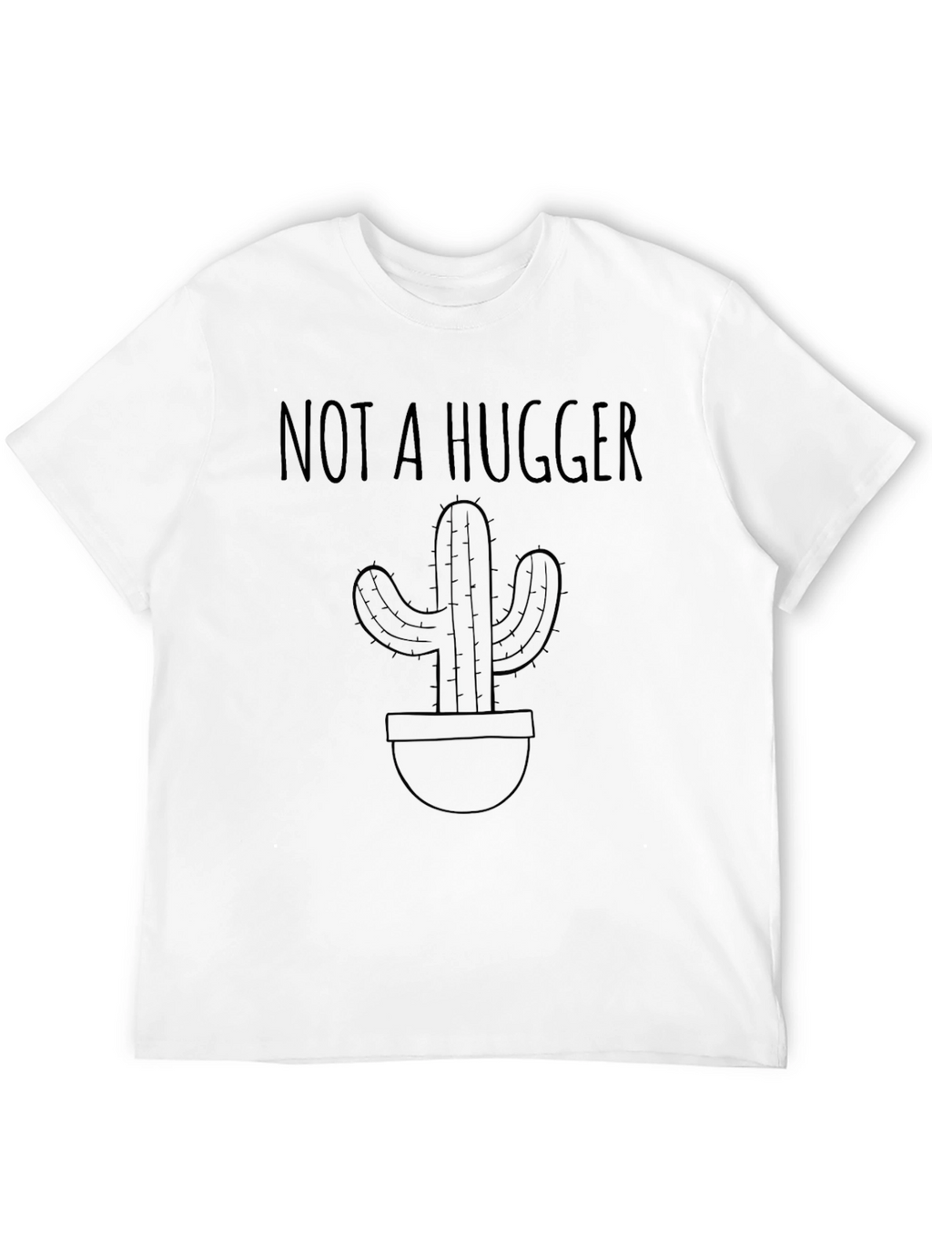 Not A Hugger Cactus Graphic Tee - Unisex