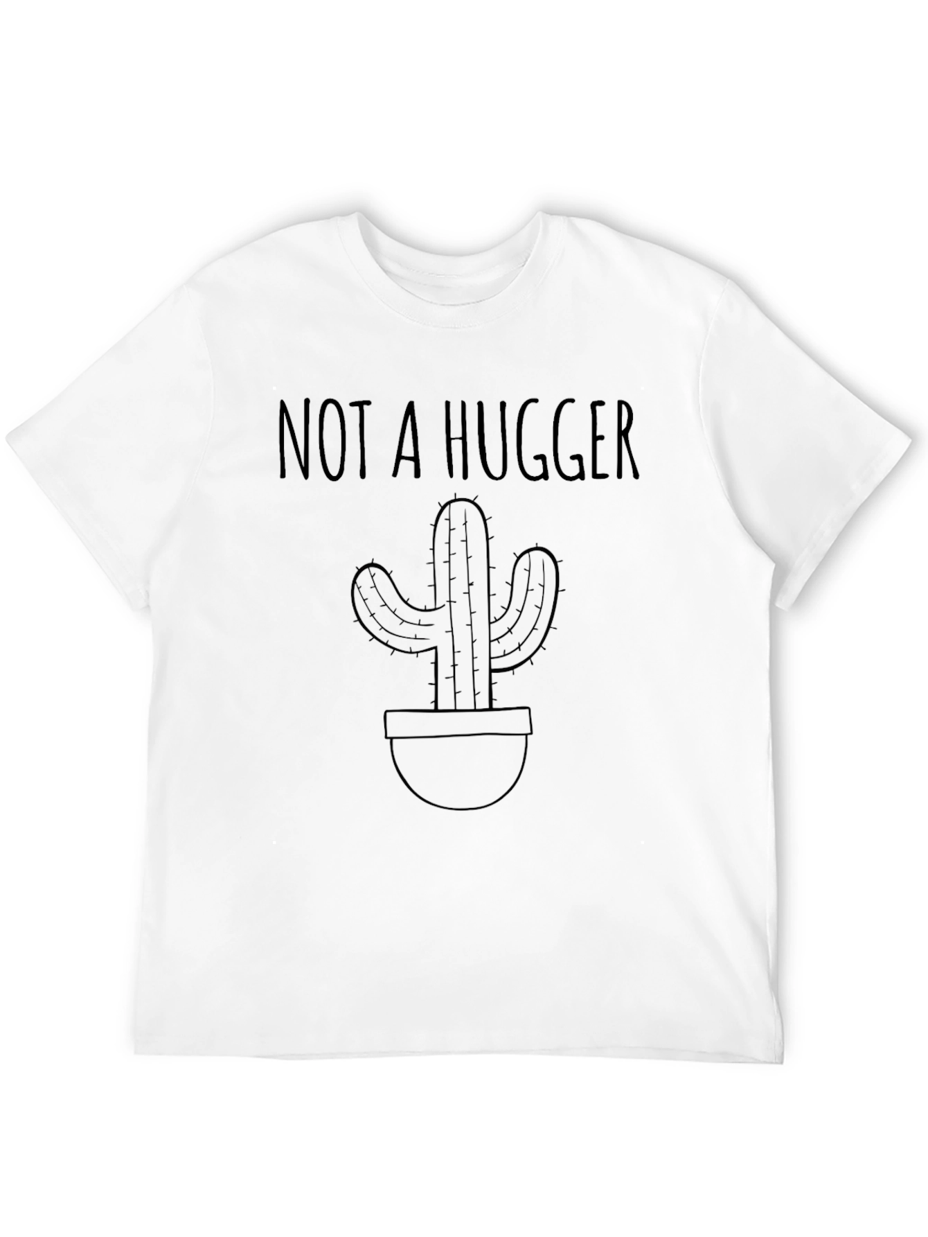 Not A Hugger Cactus Graphic Tee - Unisex